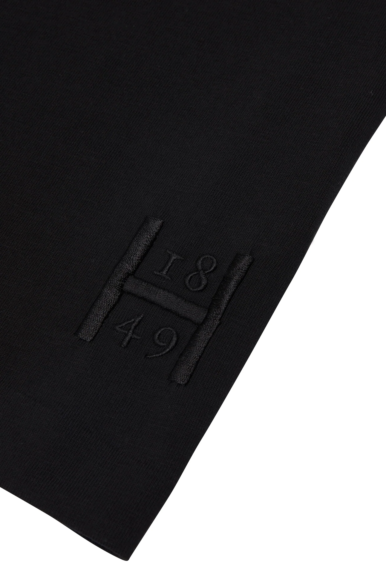 Black Mock Neck T-Shirt - Image 3