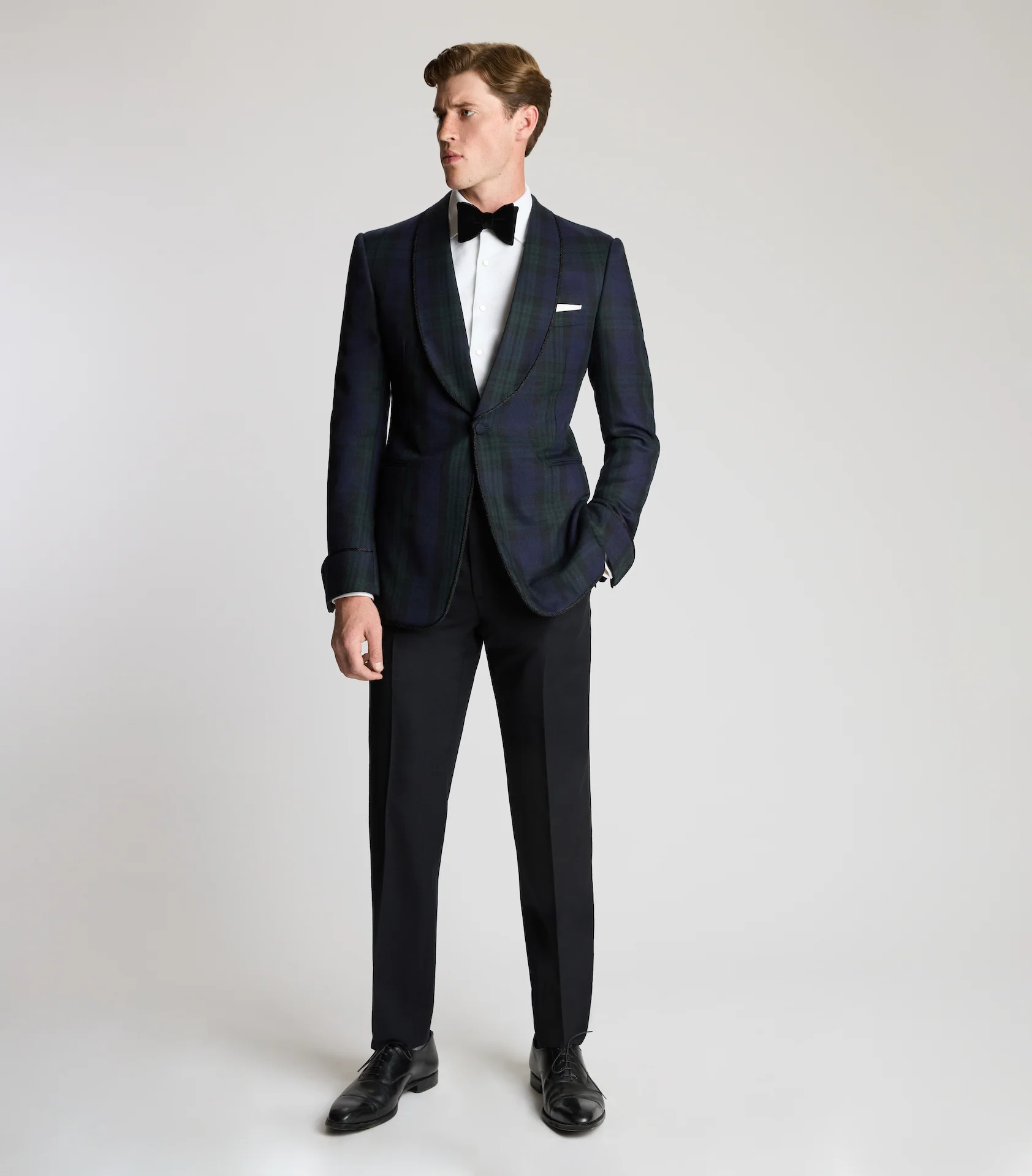 Black Watch Tartan Single Breasted Dinner Jacket - Image 10
