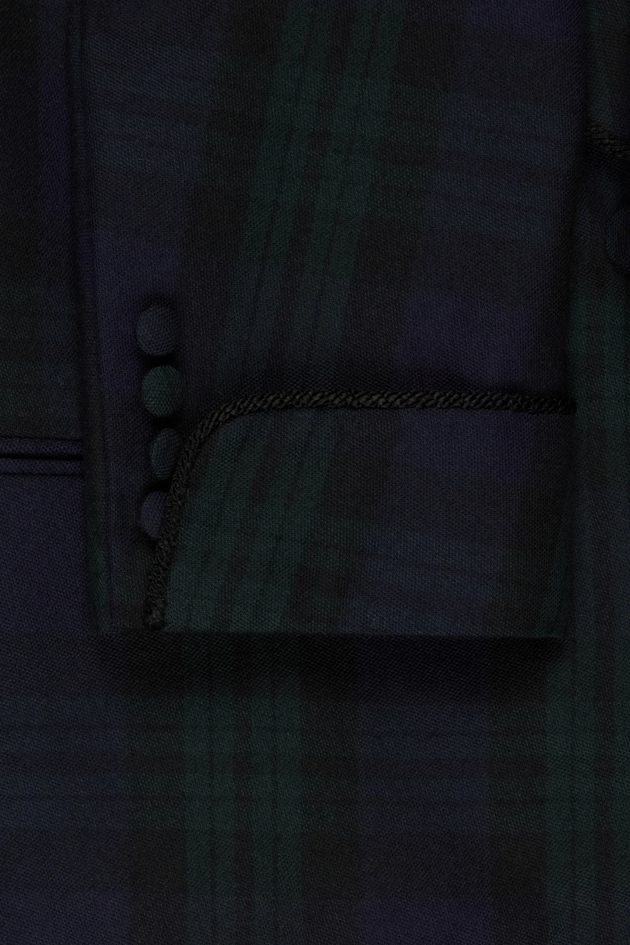 Black Watch Tartan Single Breasted Dinner Jacket - Image 4