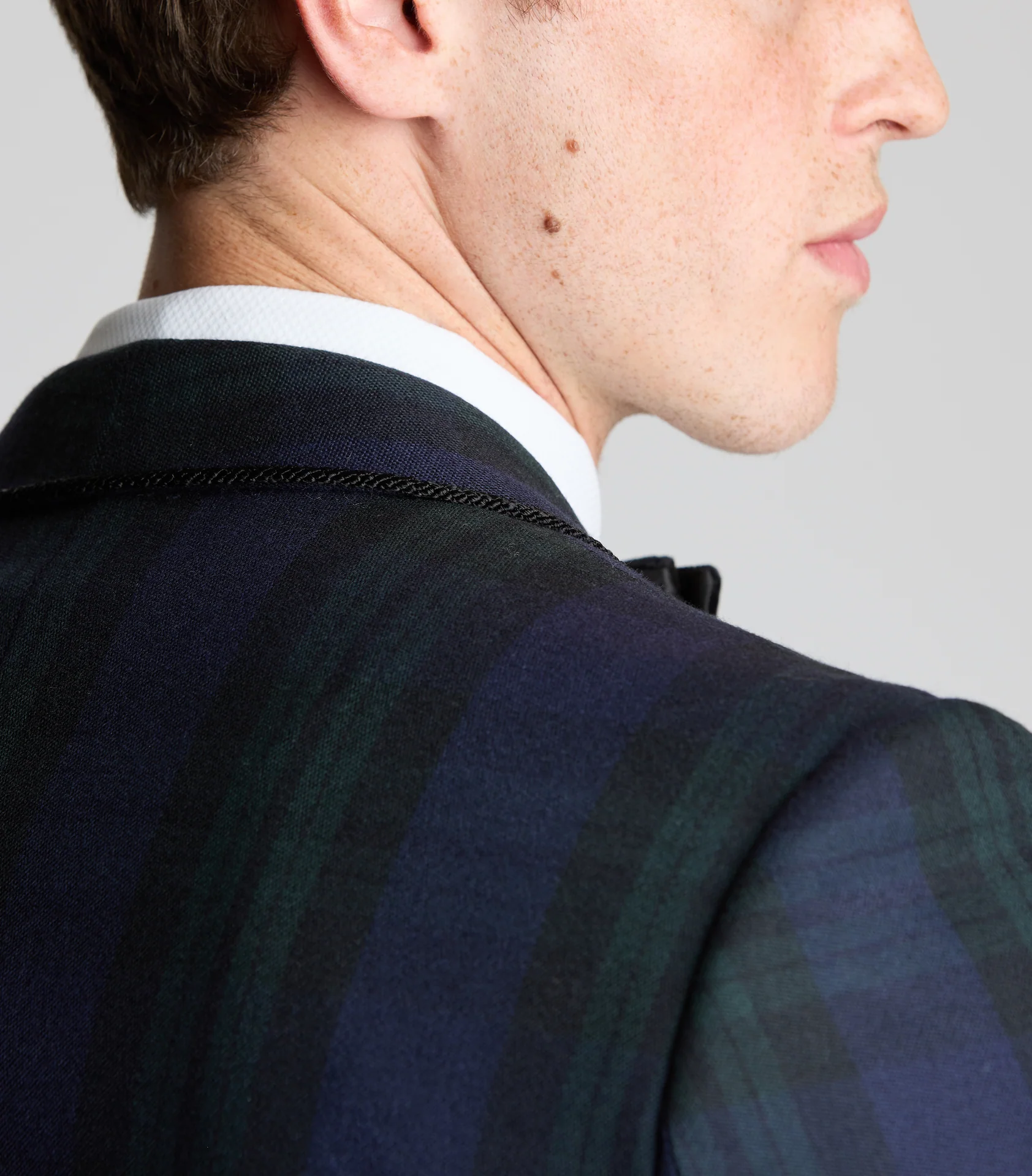 Black Watch Tartan Single Breasted Dinner Jacket - Image 7