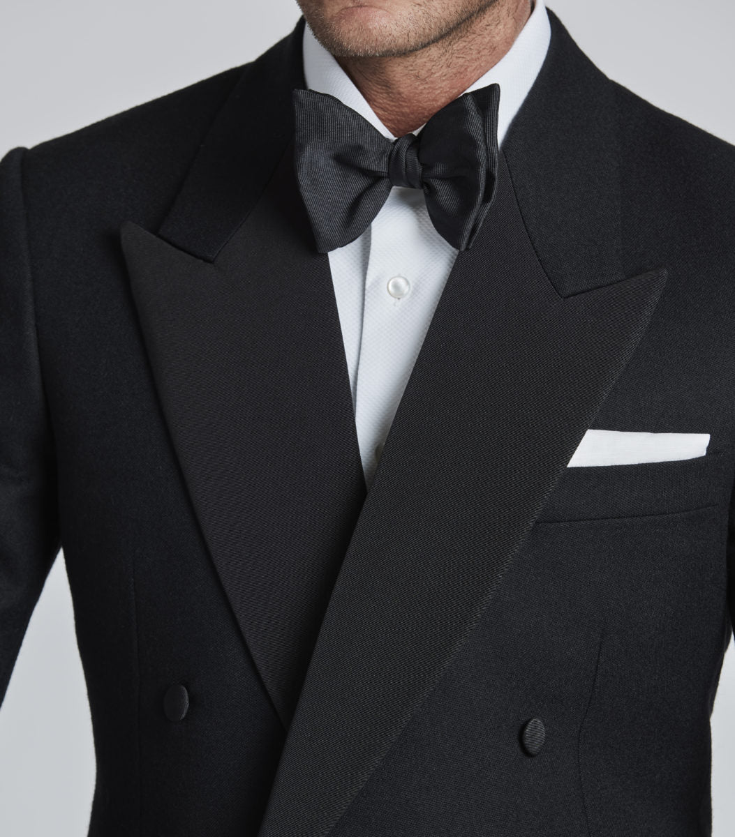 Black Wool Double Breasted Dinner Suit - Image 5
