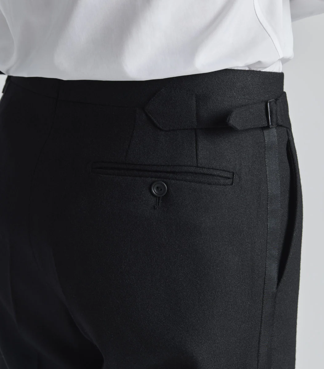 Black Wool Double Breasted Dinner Suit - Image 6