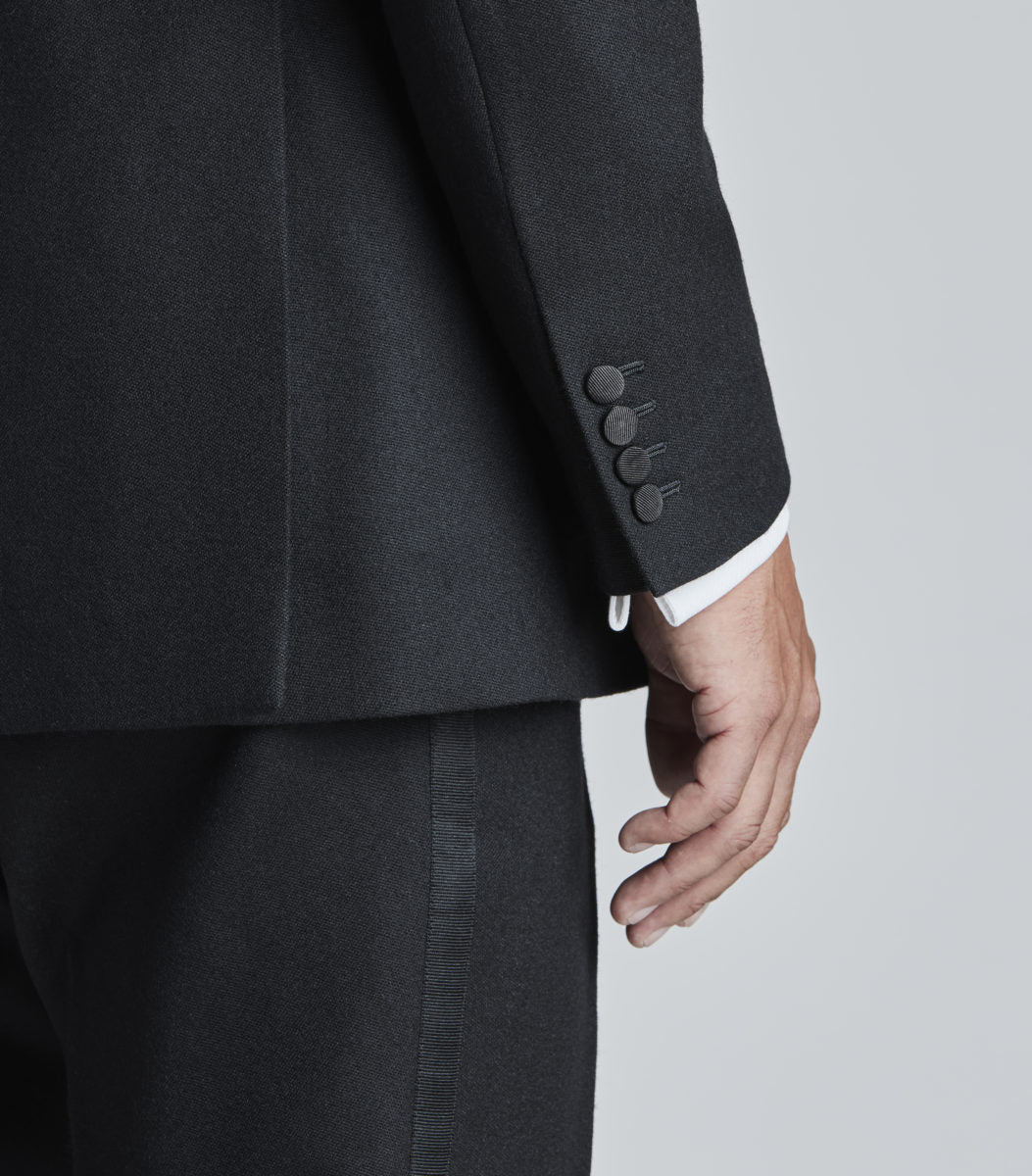 Black Wool Double Breasted Dinner Suit - Image 7