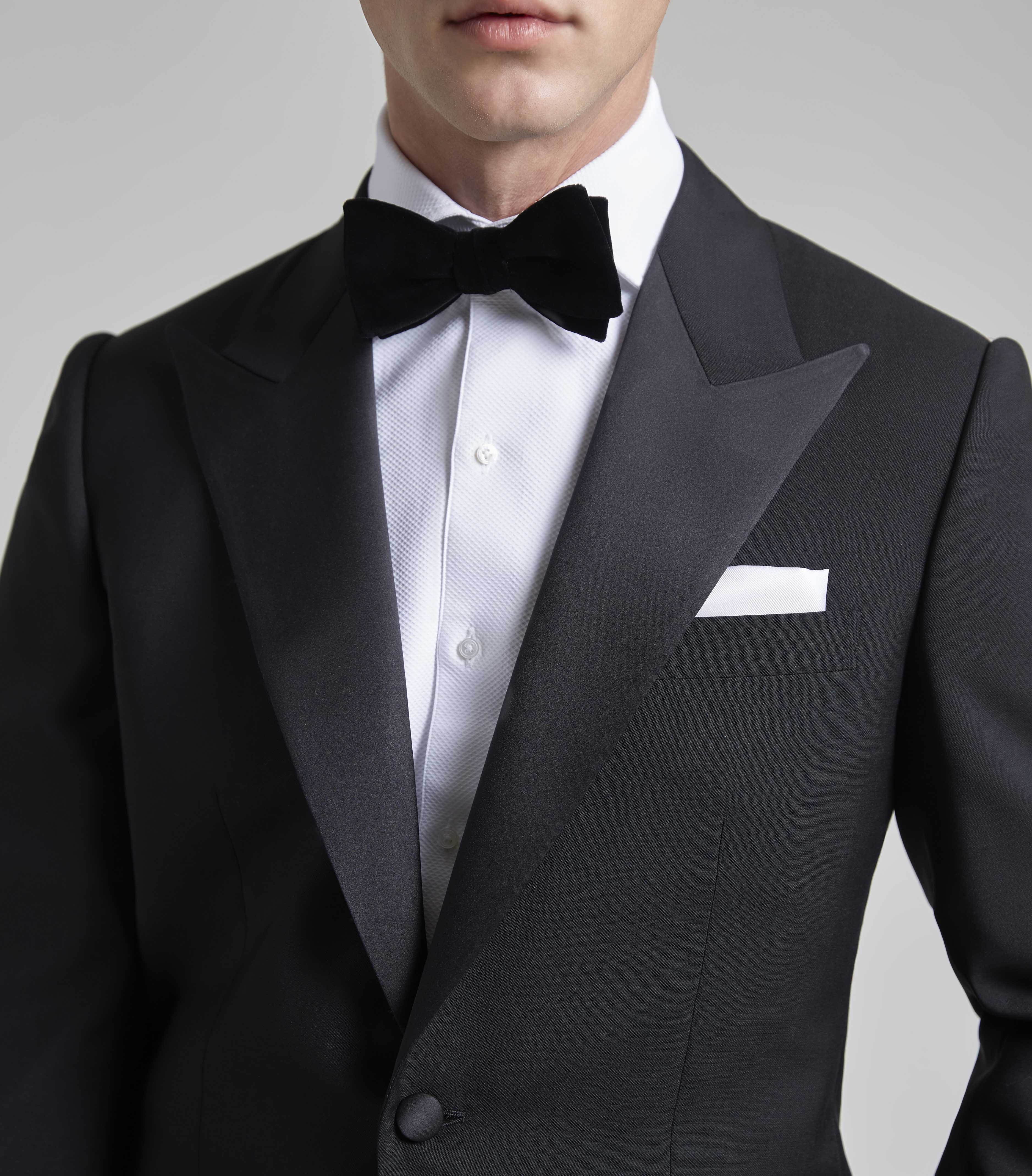 Black Wool/Mohair Single Breasted Dinner Suit - Image 4