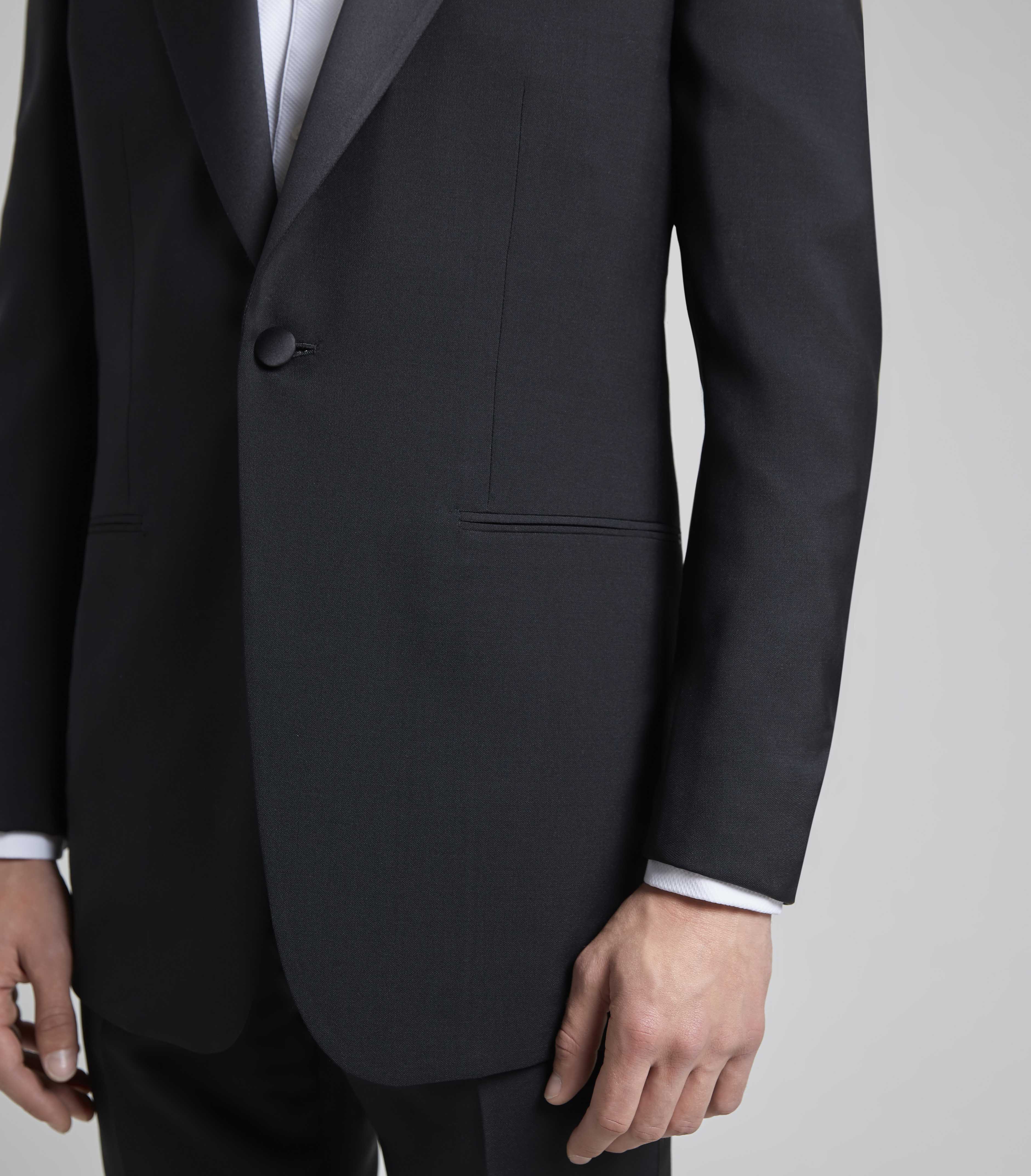 Black Wool/Mohair Single Breasted Dinner Suit - Image 5