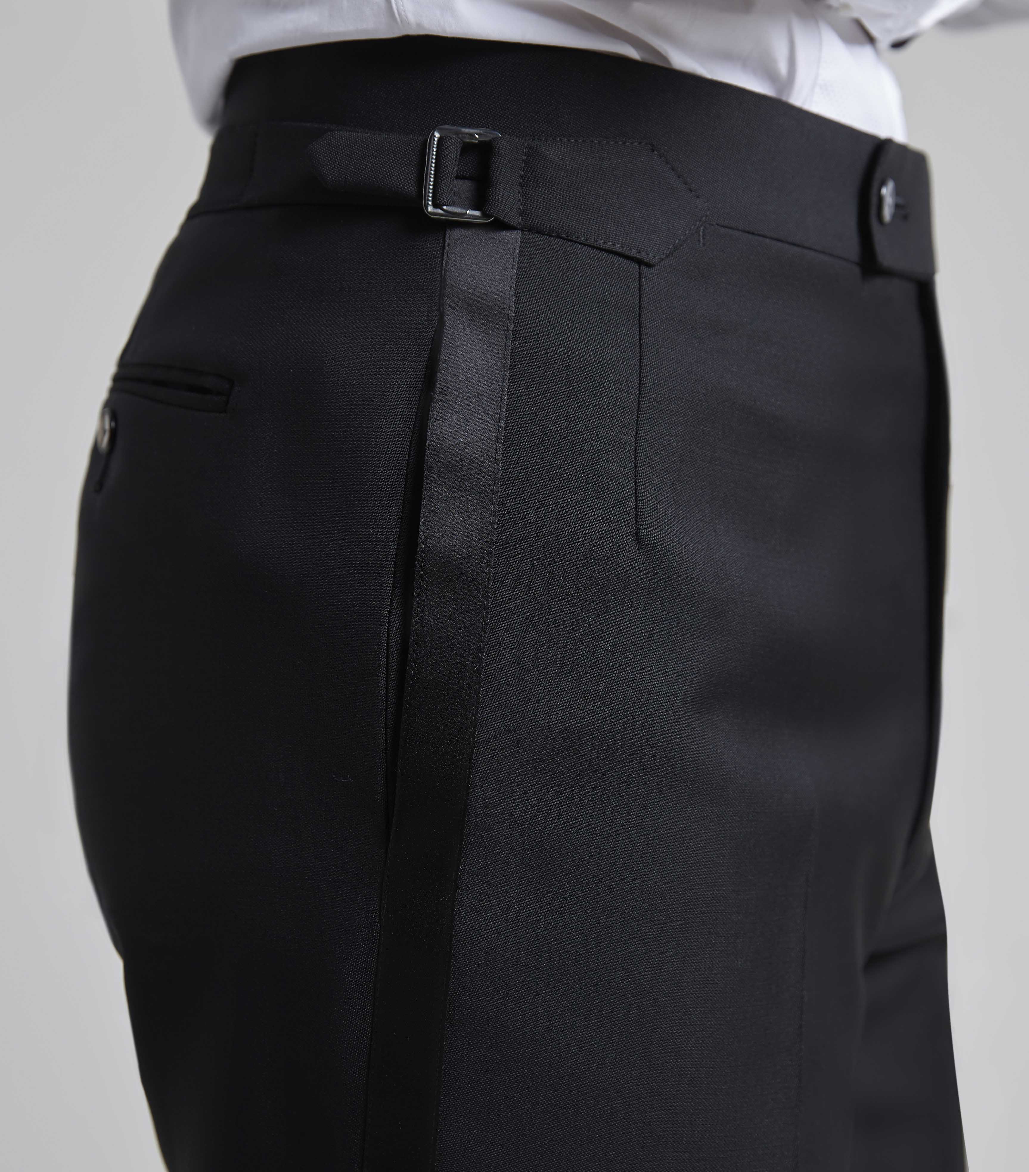 Black Wool/Mohair Single Breasted Dinner Suit - Image 6