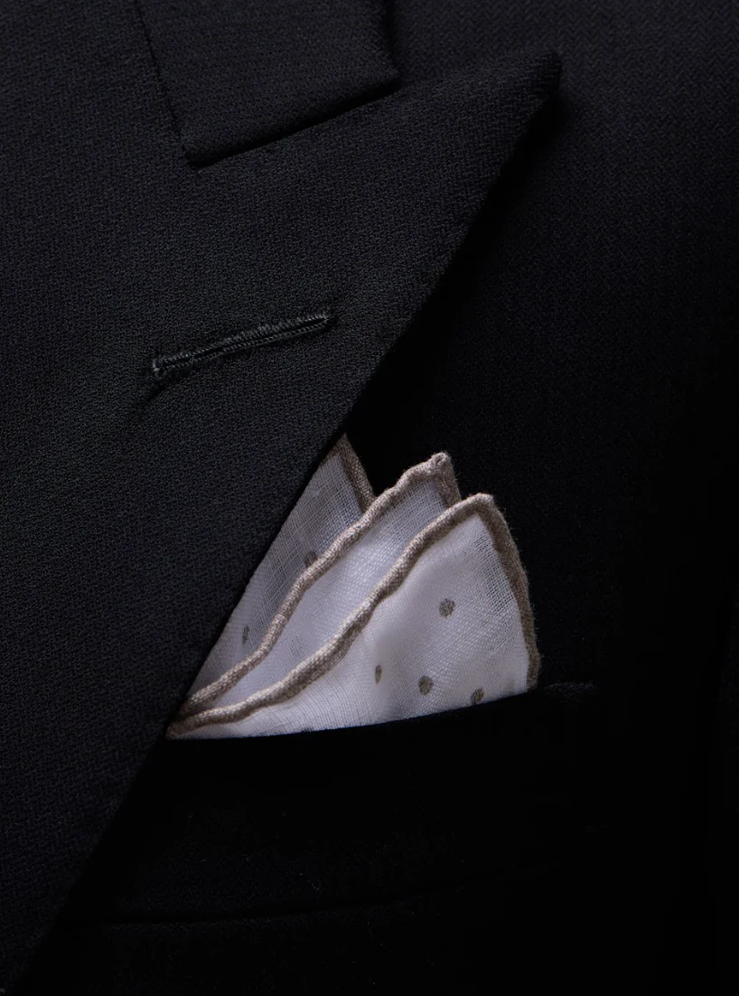 Black Wool Single Breasted Morning Coat - Image 3