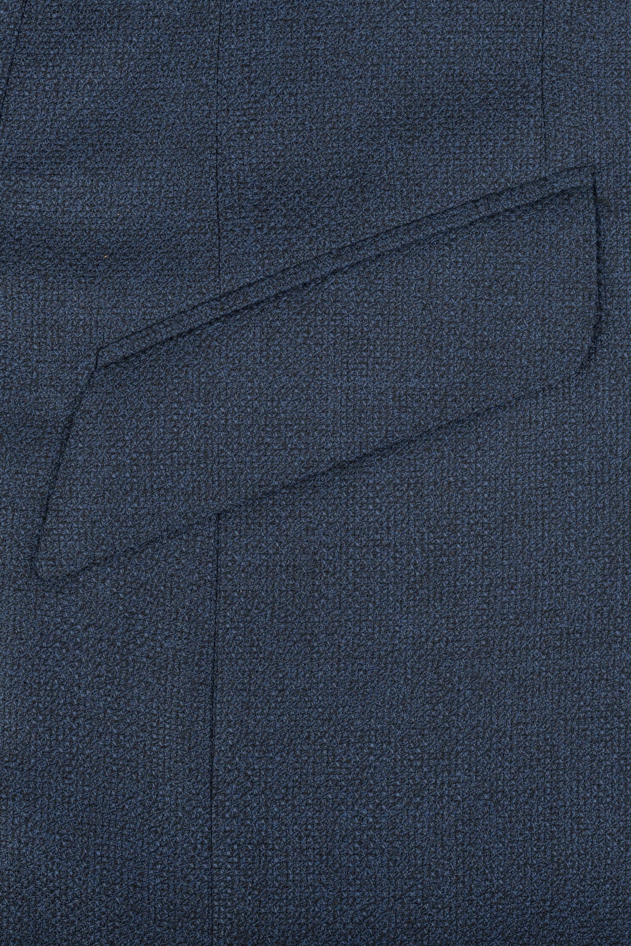 Blue Hopsack Basket Weave Single Breasted Blazer - Image 5