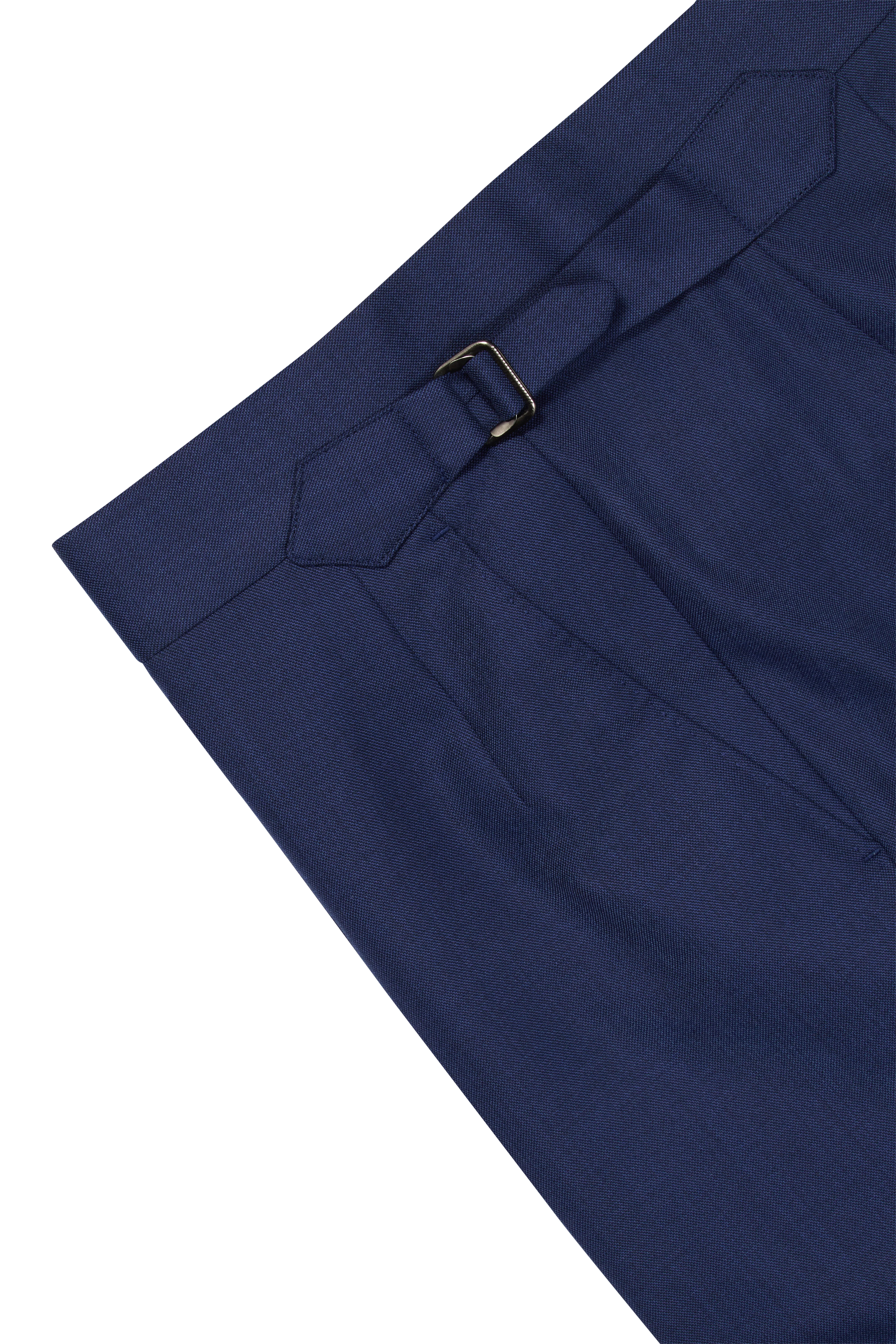 Blue Sharkskin Single Breasted Suit - Image 3
