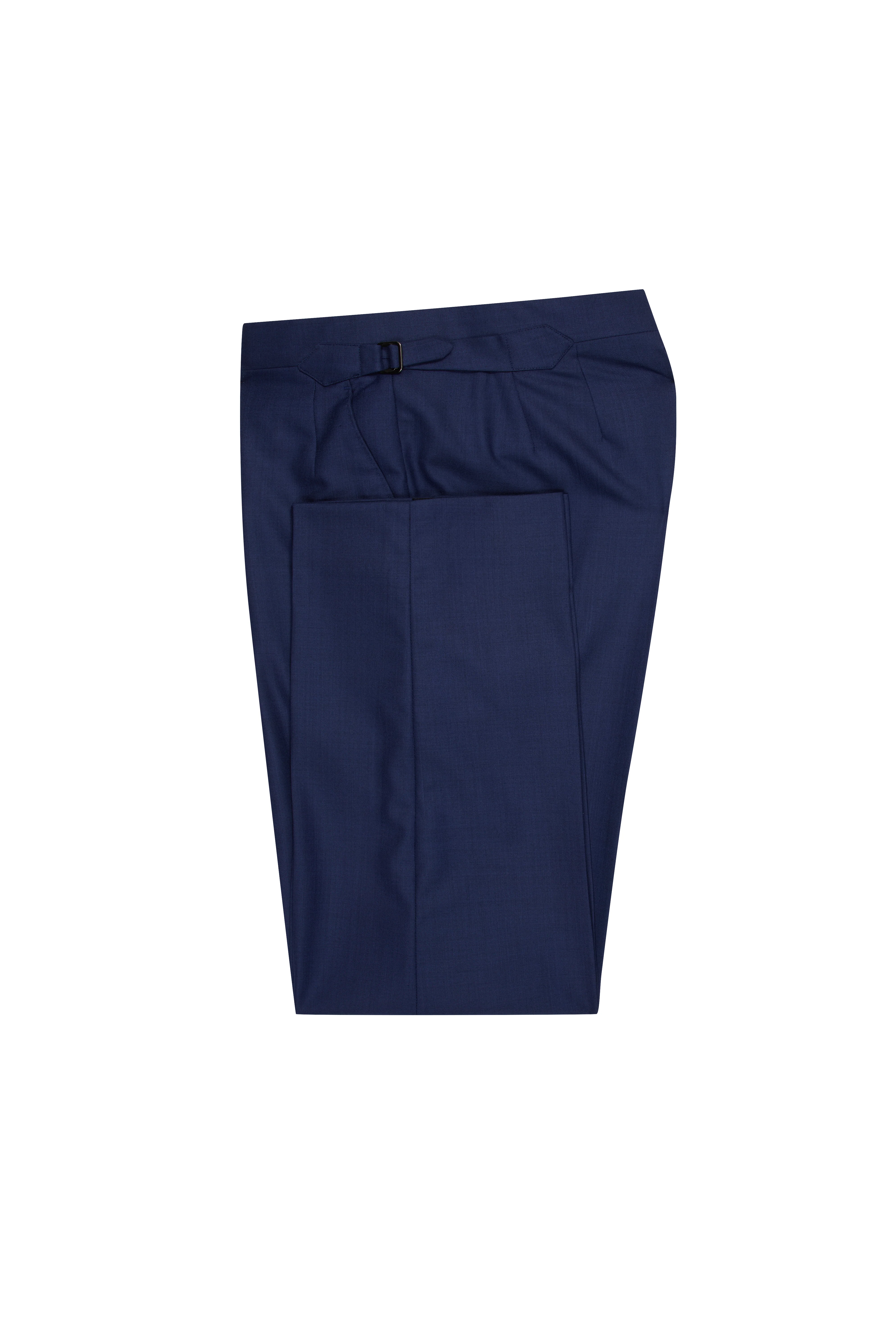 Blue Sharkskin Single Breasted Suit - Image 4
