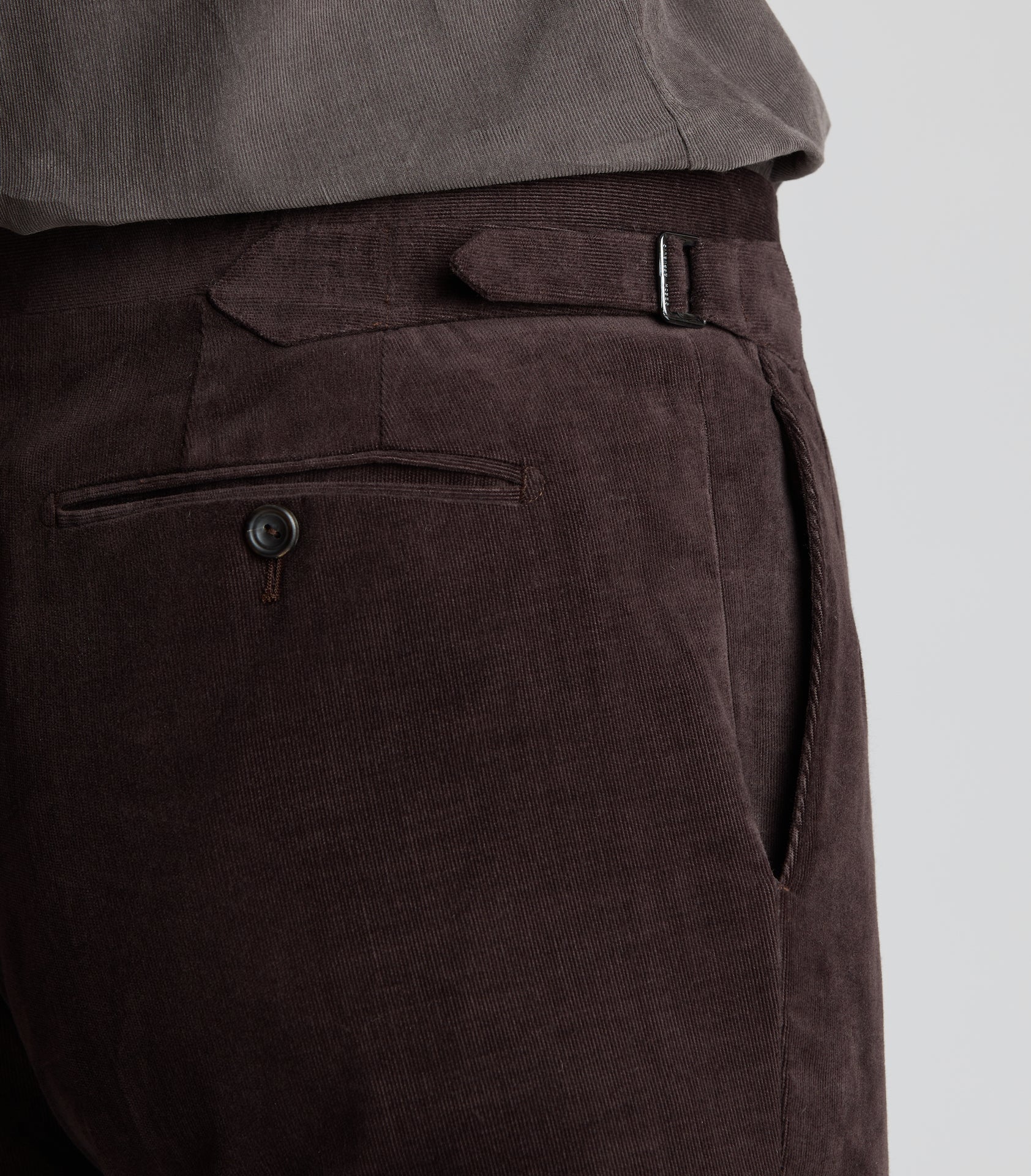 Brown Fine Cord Trousers - Image 3