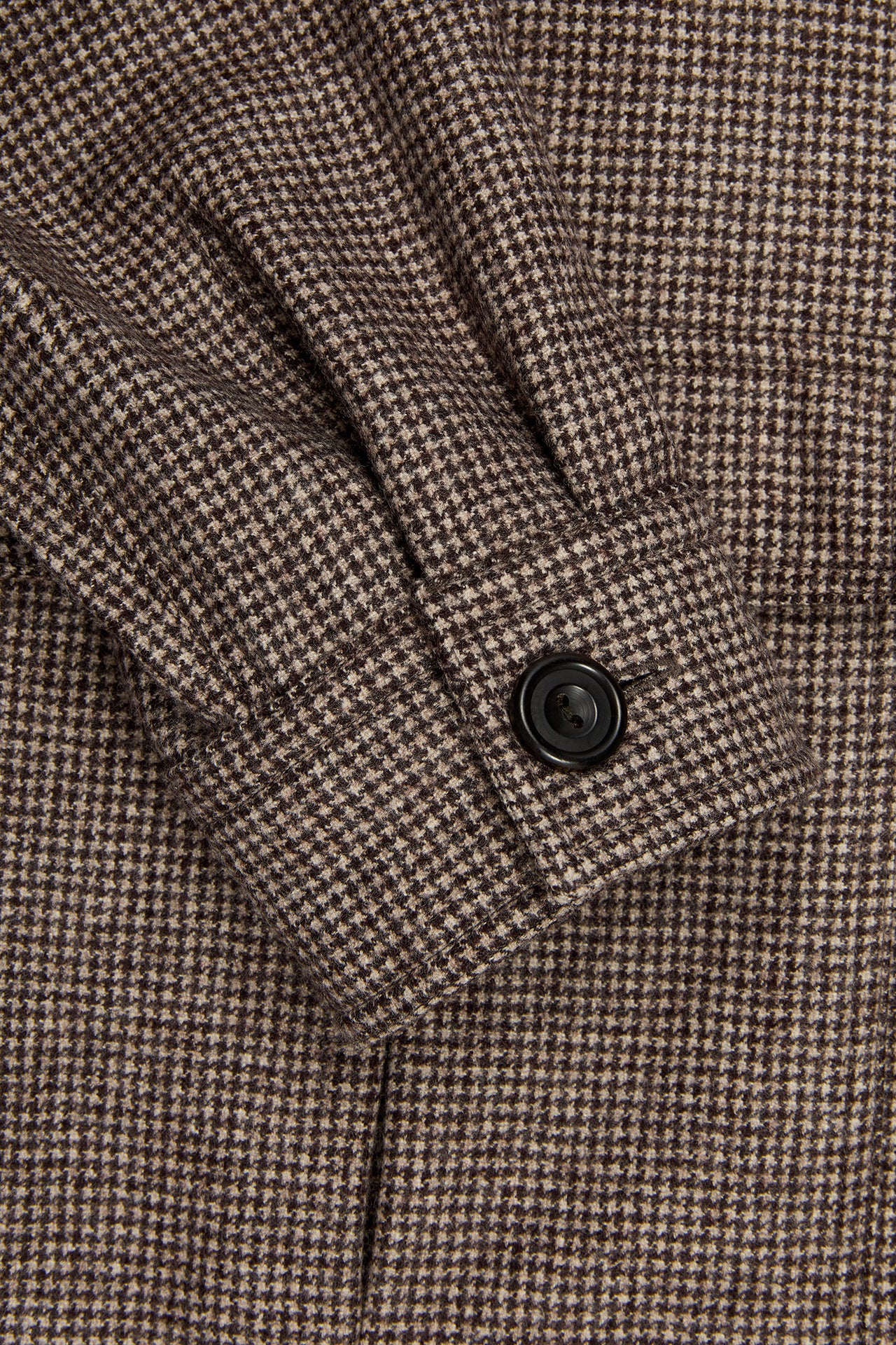 Brown Flannel Puppytooth Safari Jacket - Image 4