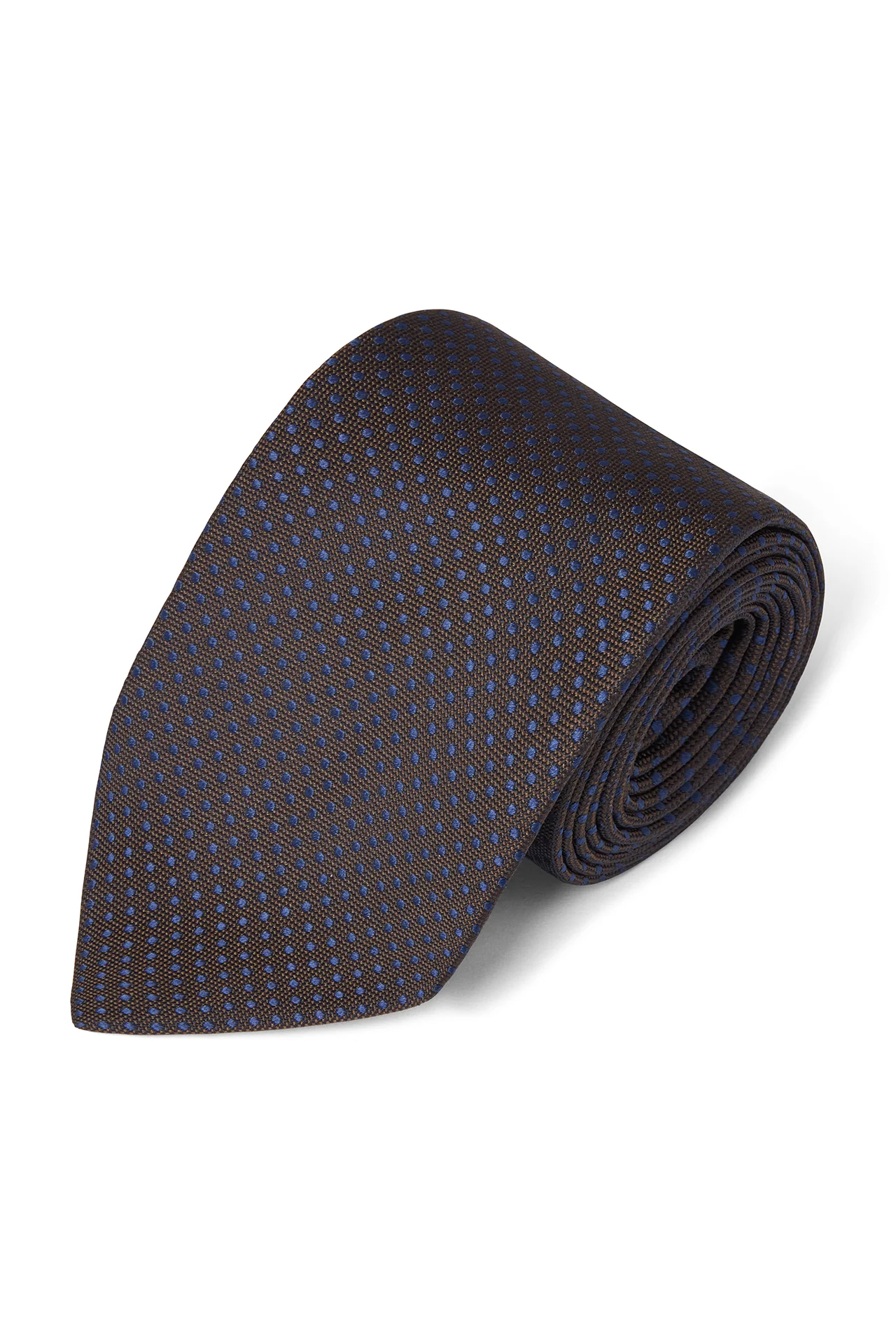 Micro Spot Silk Tie - Image 3