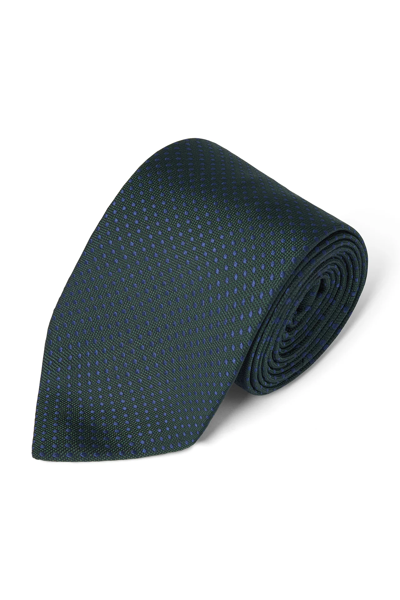 Micro Spot Silk Tie - Image 4