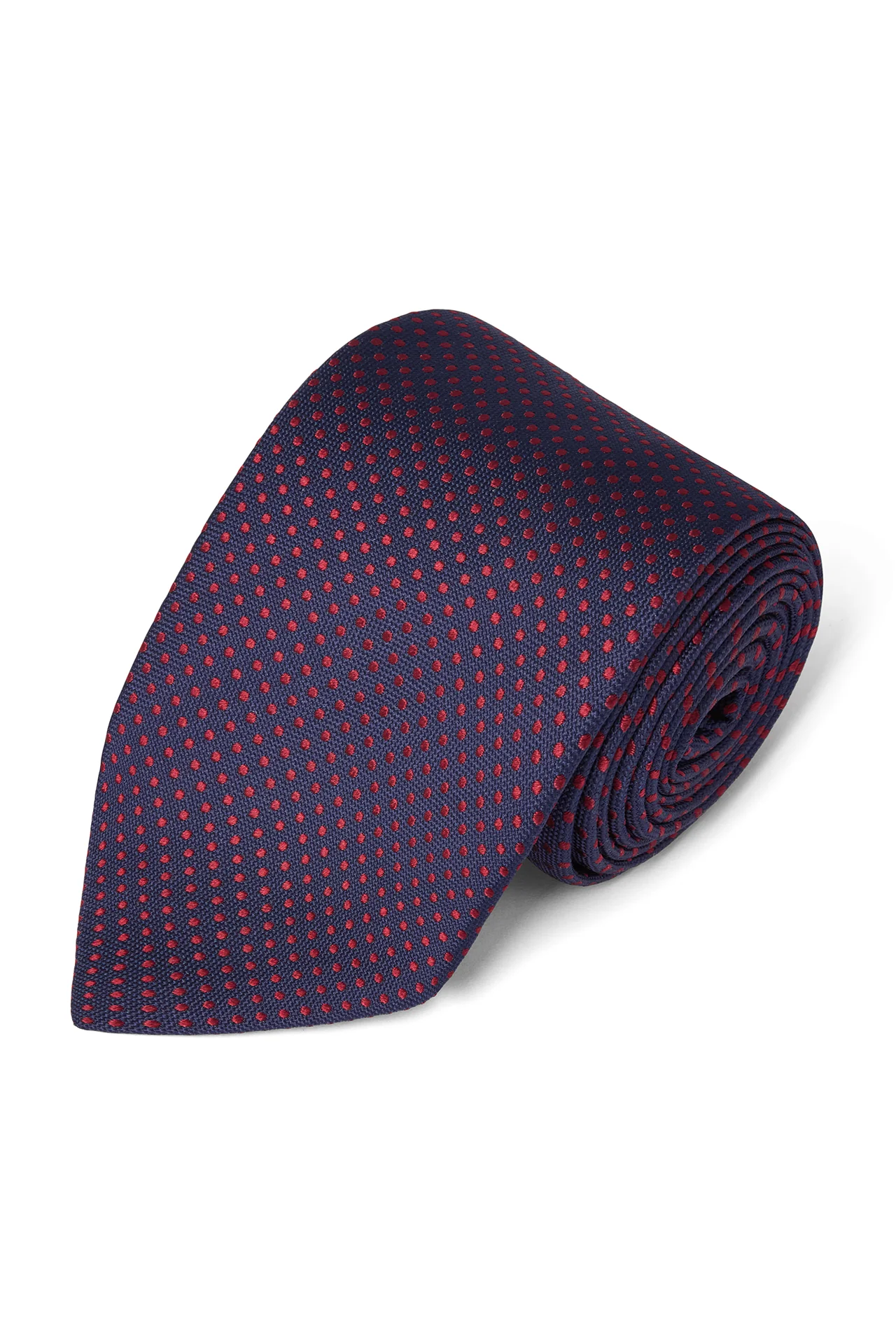 Micro Spot Silk Tie - Image 5