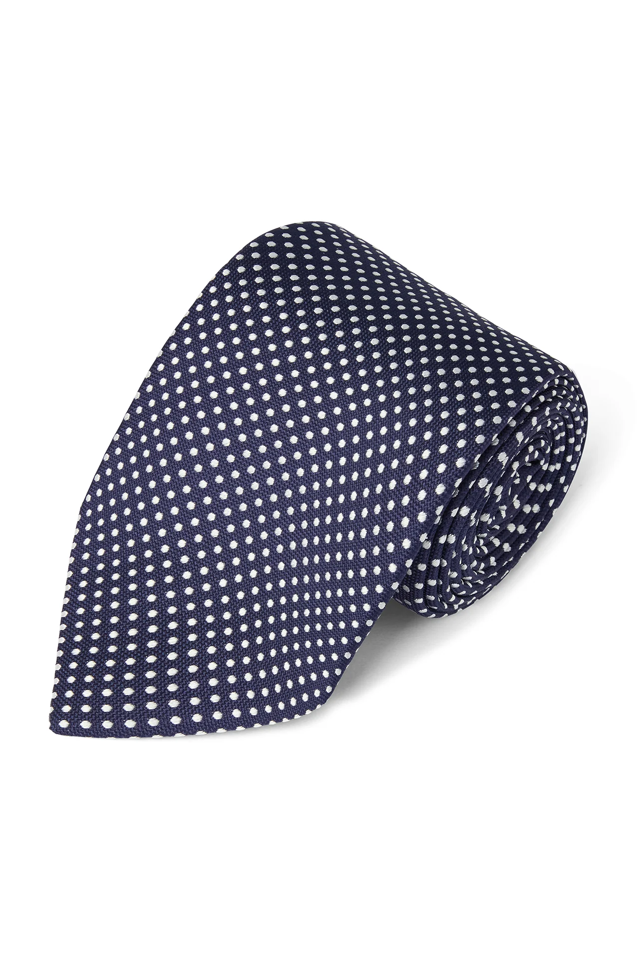 Micro Spot Silk Tie - Image 7