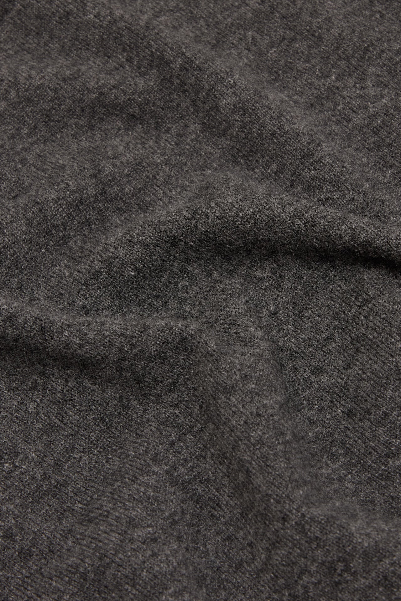 Charcoal Cashmere Crew Neck Jumper - Image 3