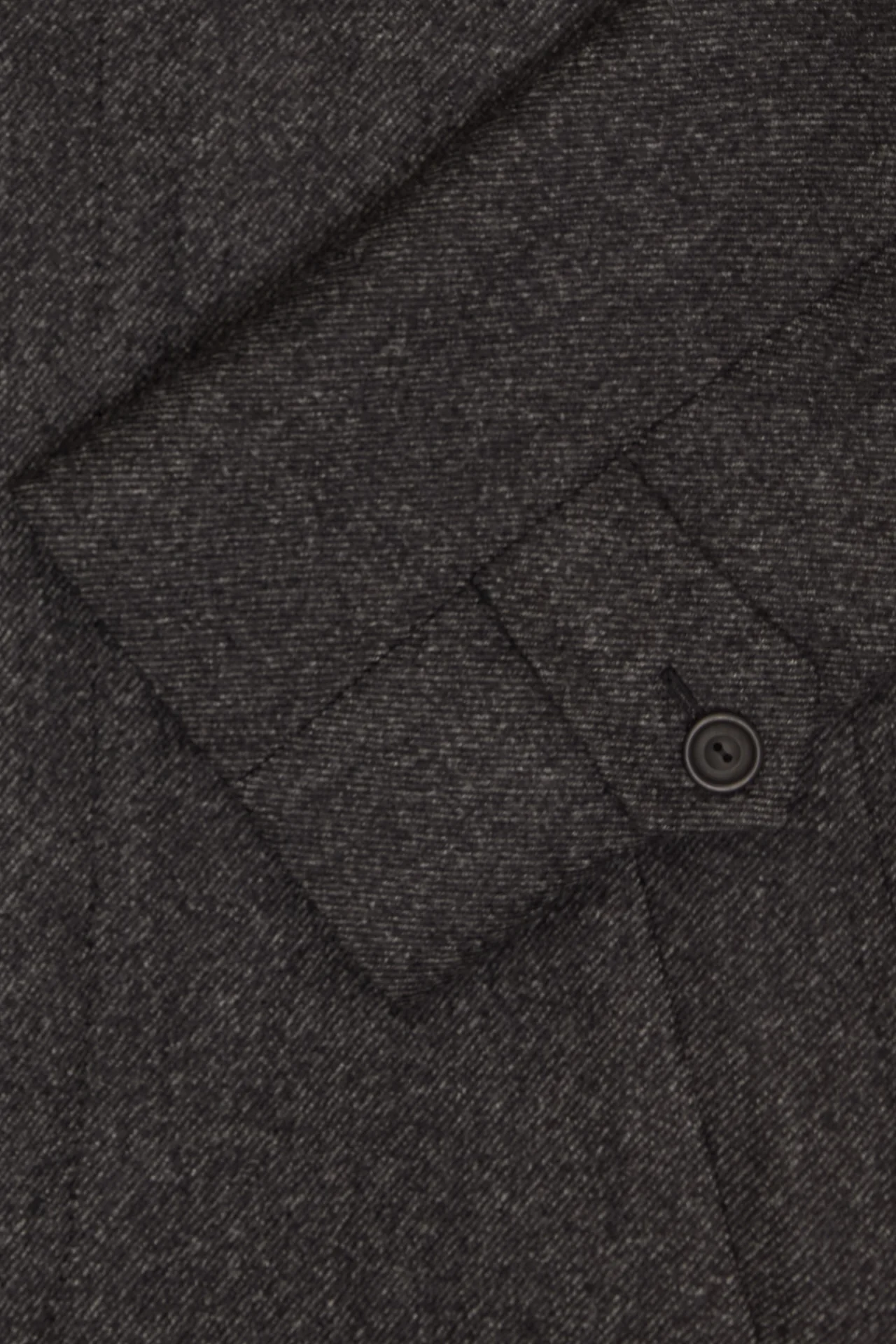 Charcoal Twill Balmacaan Overcoat - Image 3
