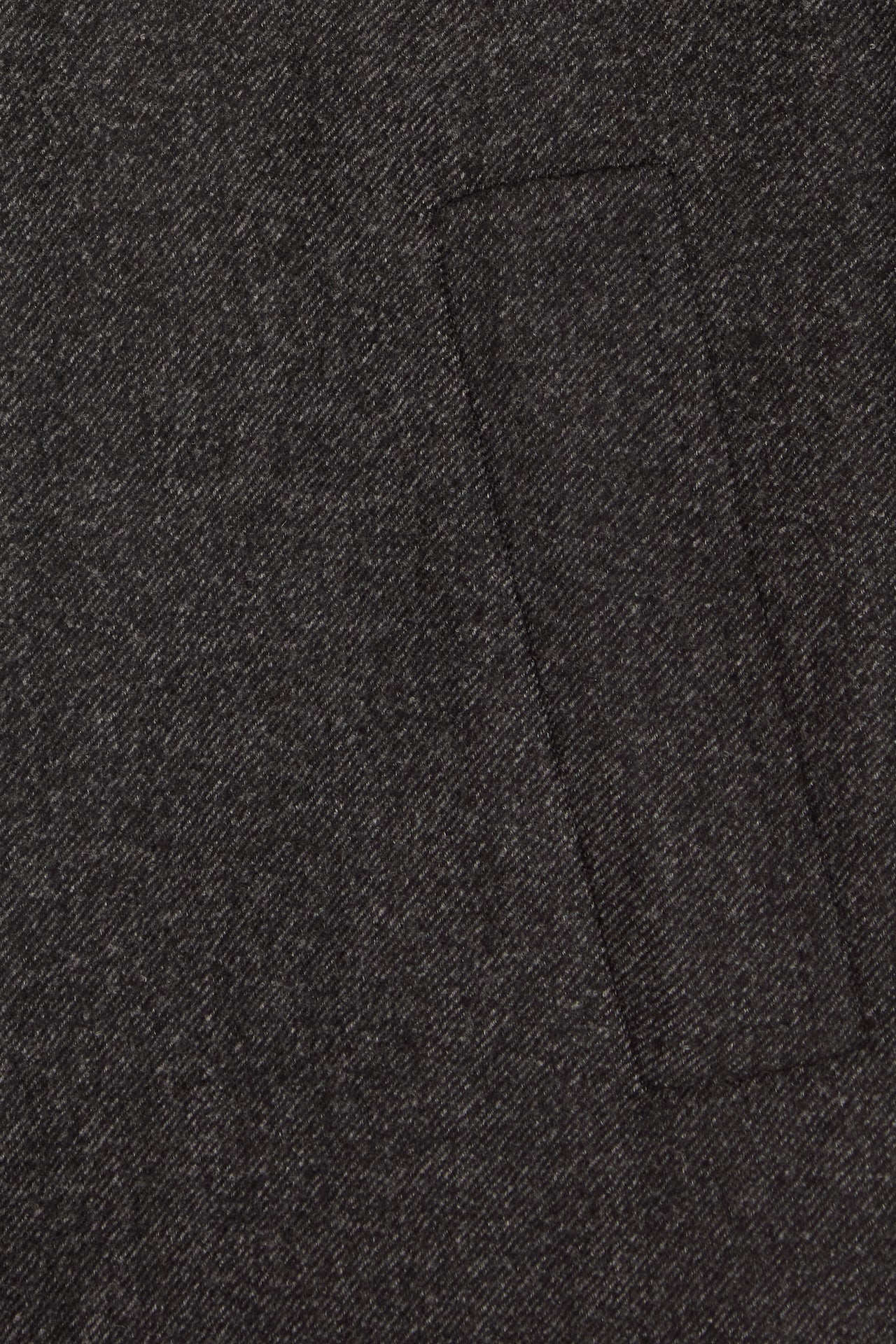 Charcoal Twill Balmacaan Overcoat - Image 5