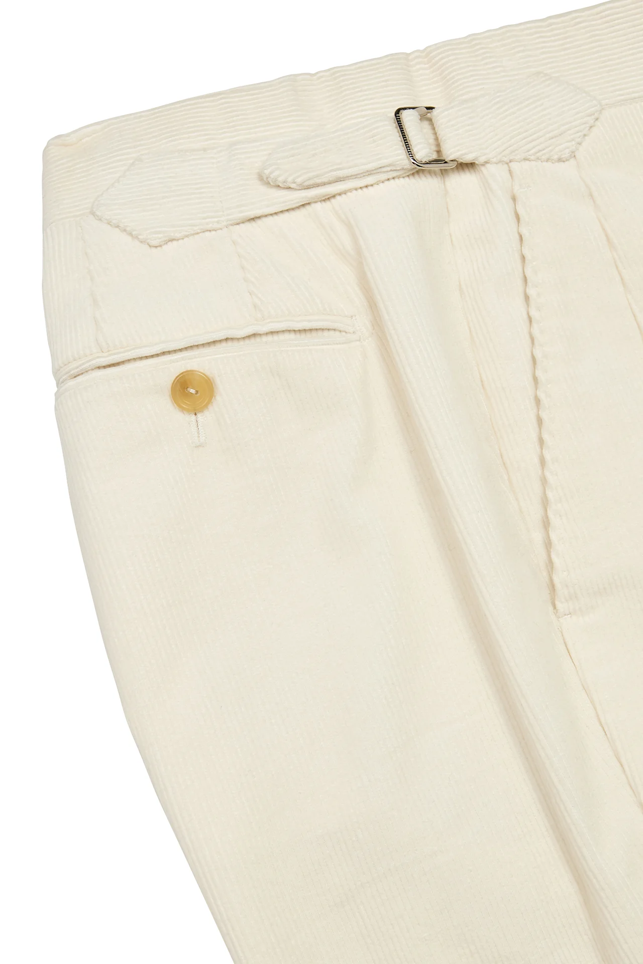 Cream Corduroy Trousers - Image 3
