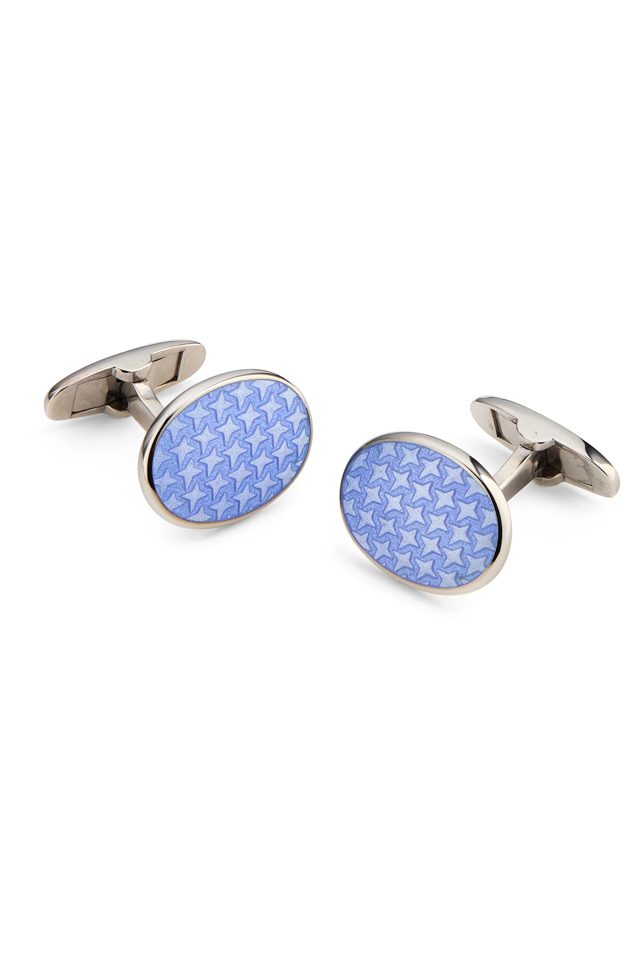 Four Point Star Enamel Cufflink - Image 3
