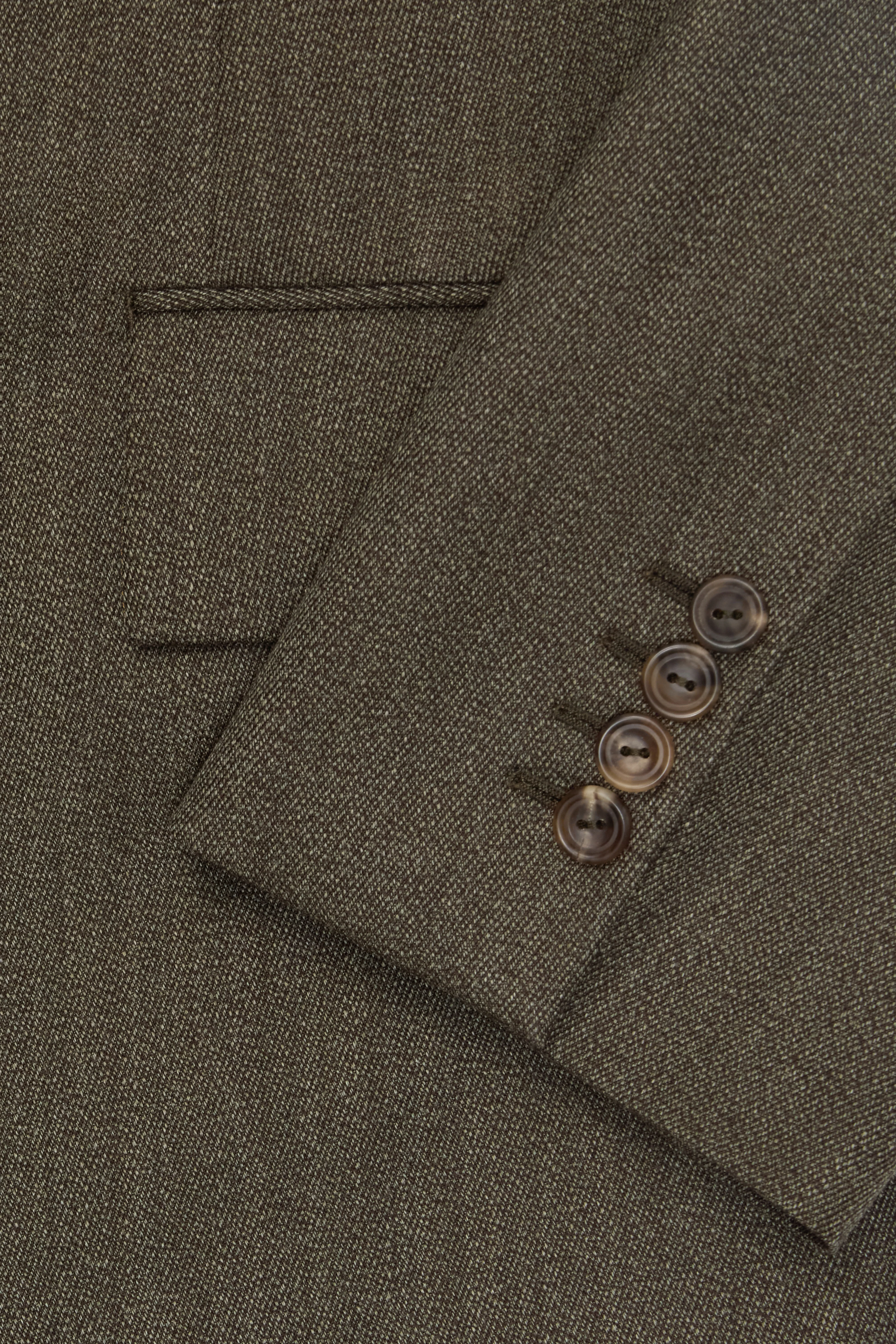 Green Covert Coat With Velvet Collar Overcoat - Image 4