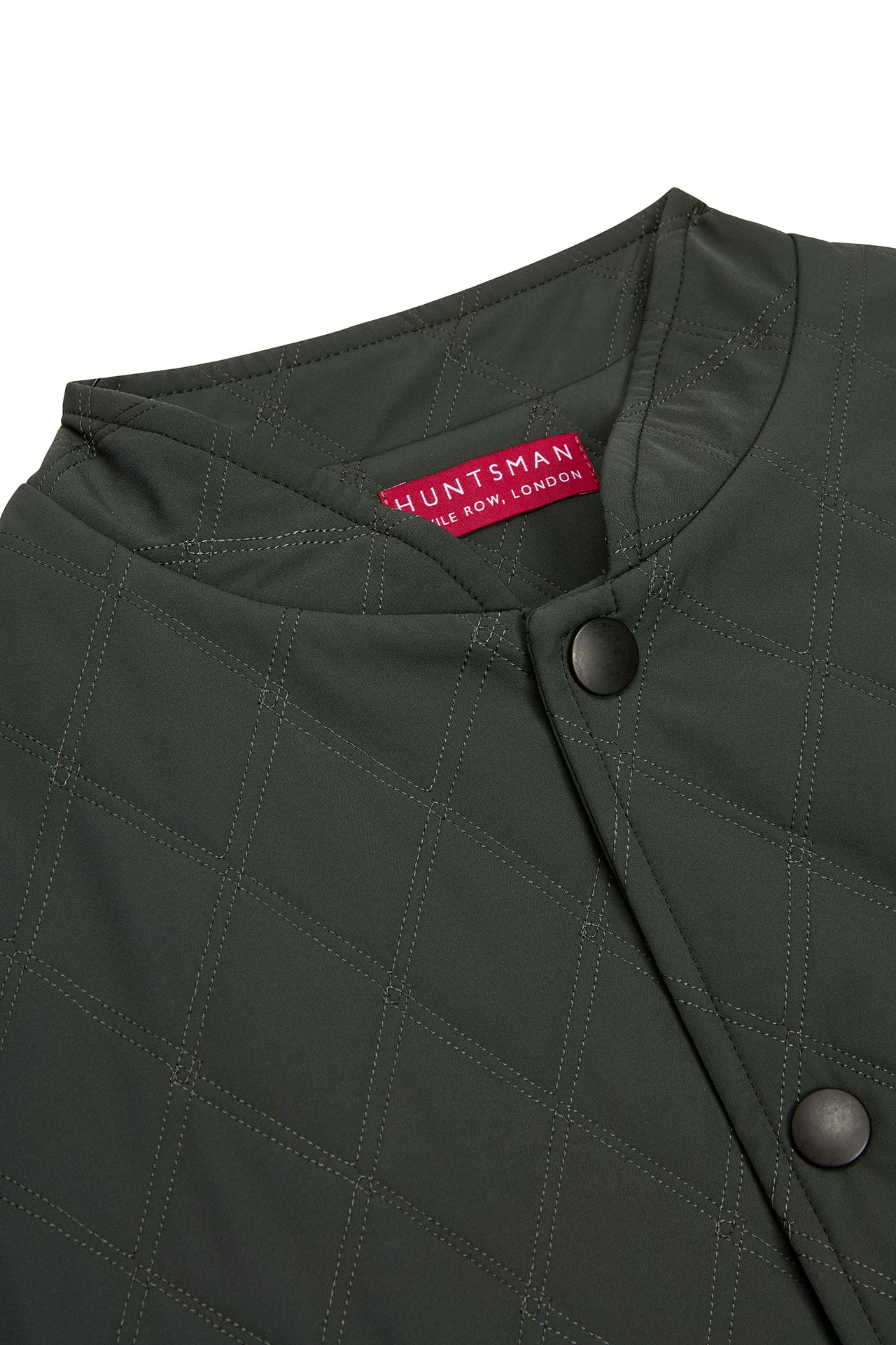 Green Quilted Cashmere Lined Gilet - Image 3