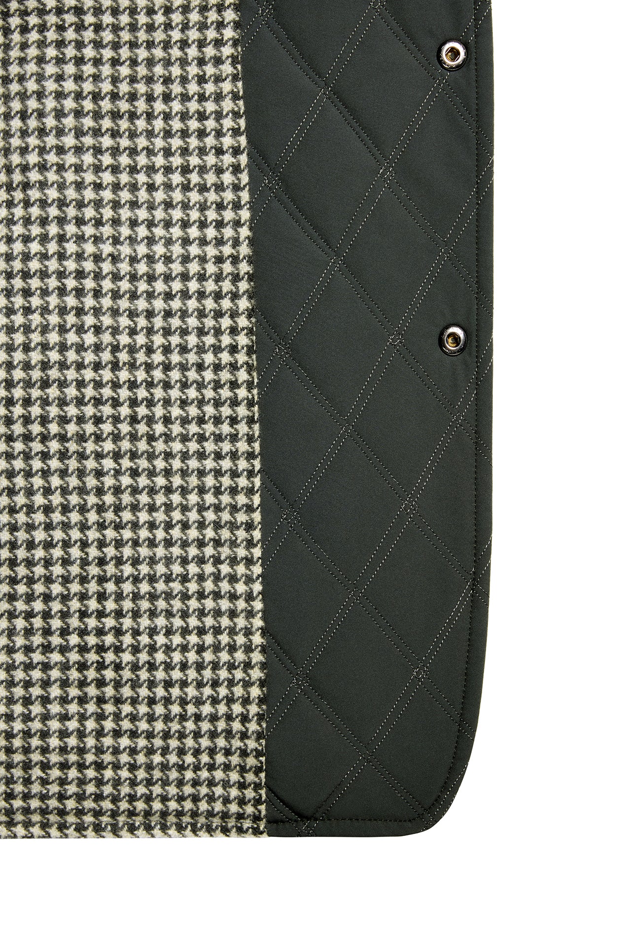 Green Quilted Cashmere Lined Gilet - Image 4