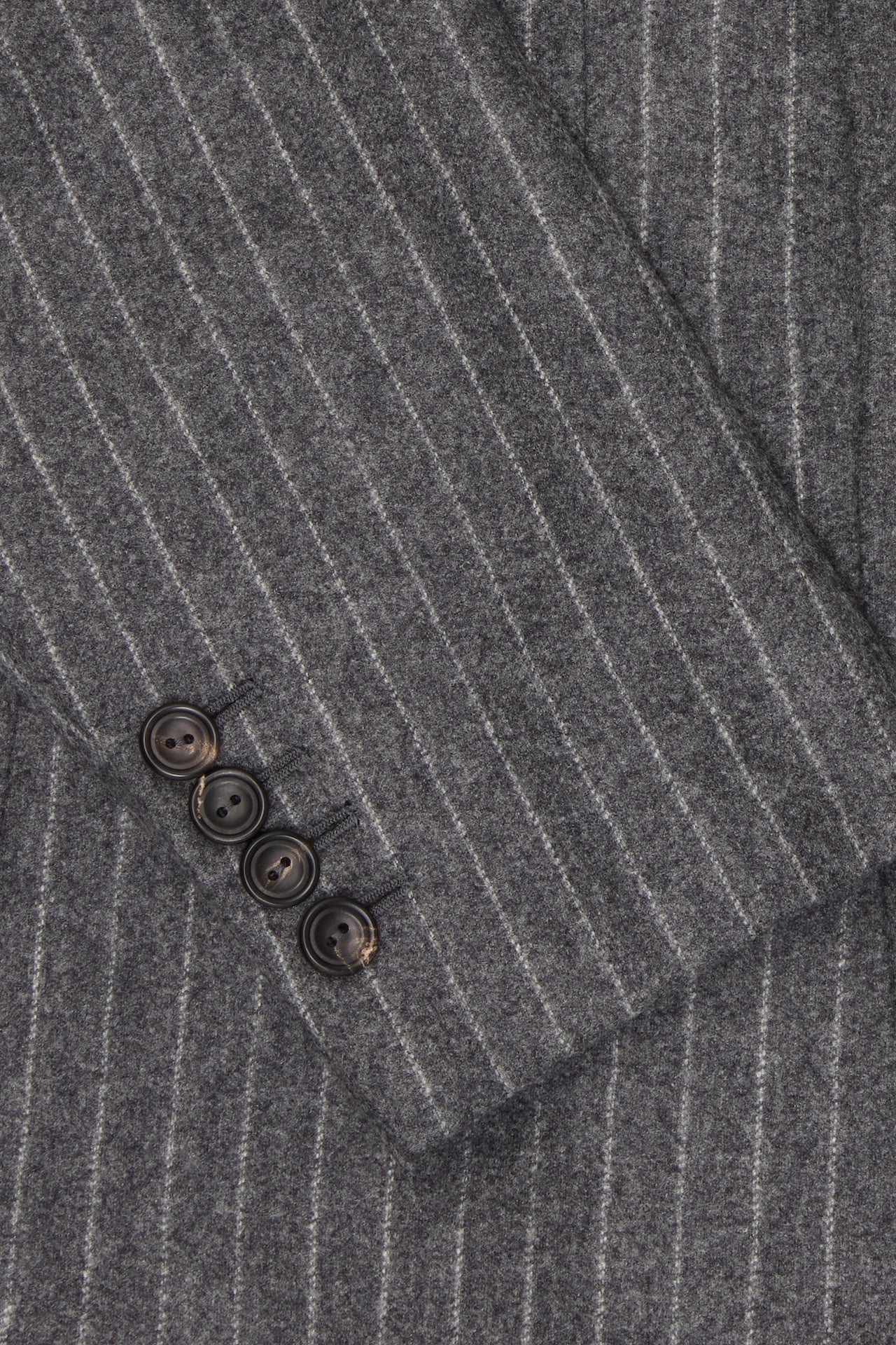 Grey Chalk Stripe Double Breasted Suit - Image 5