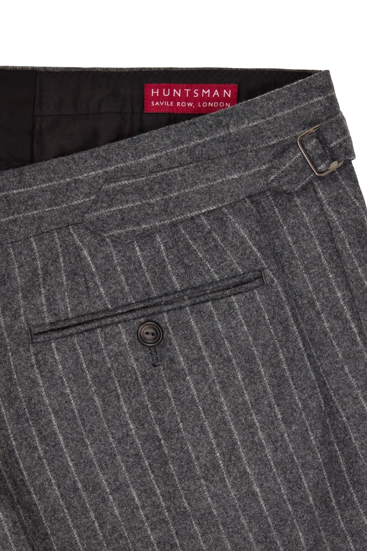 Grey Chalk Stripe Double Breasted Suit - Image 8