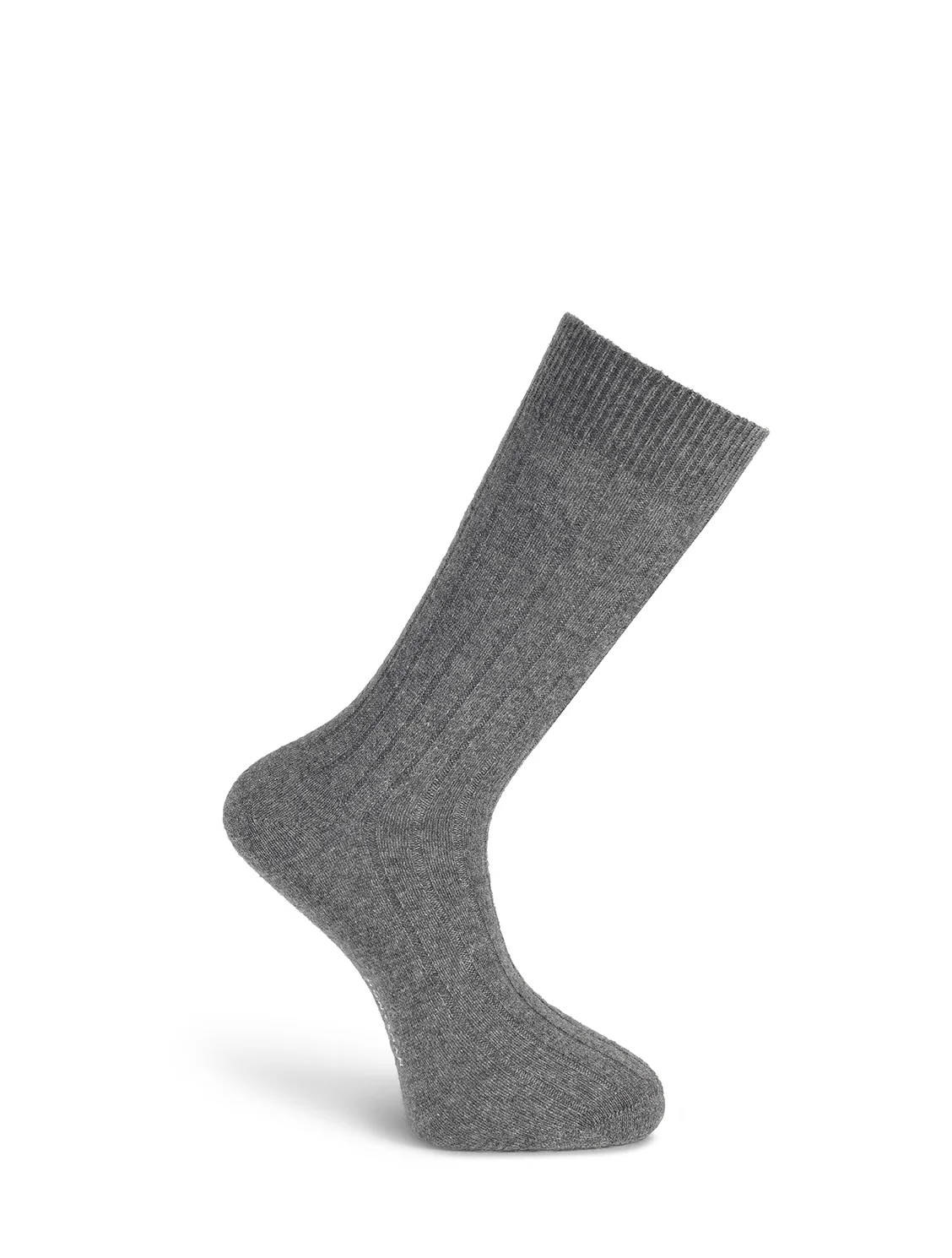 Grey Short Cashmere Socks - Image 3