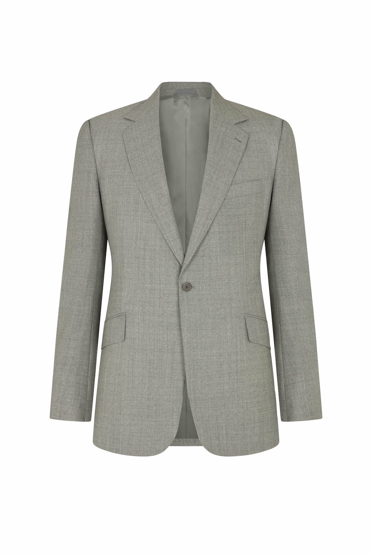 Grey Wool Three-Piece Single Breasted Suit - Image 3