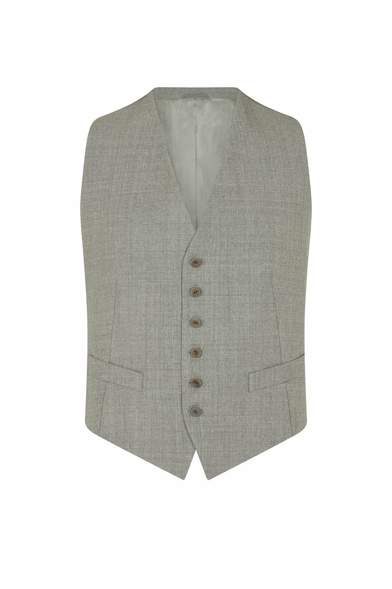 Grey Wool Three-Piece Single Breasted Suit - Image 4