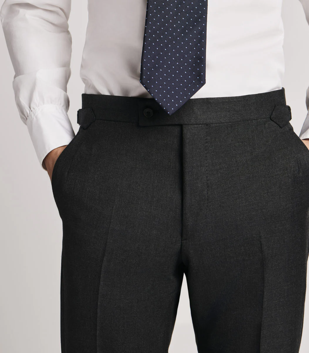 Grey Wool Twill Single Breasted Suit - Image 5