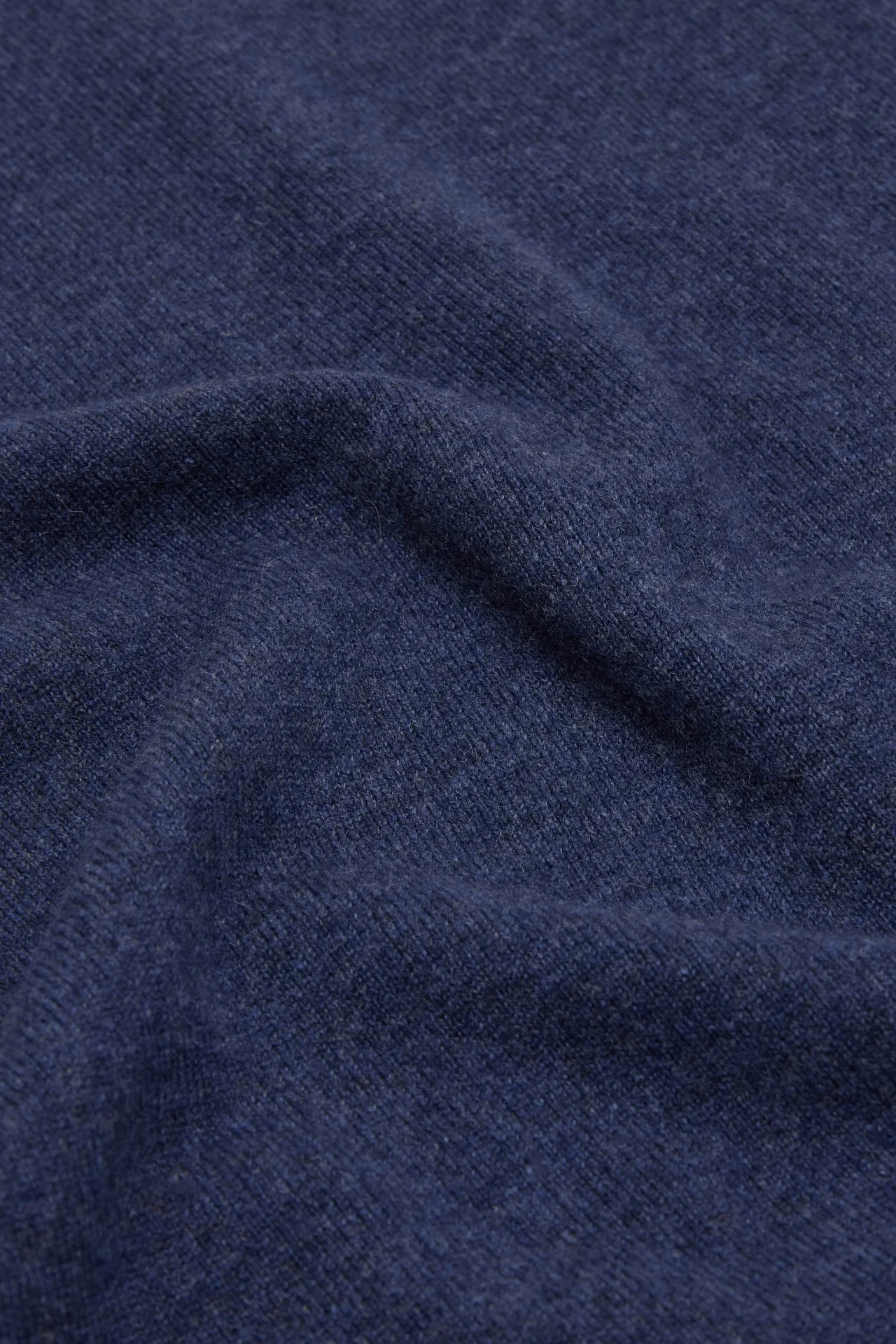 Indigo Cashmere High Neck Jumper - Image 3