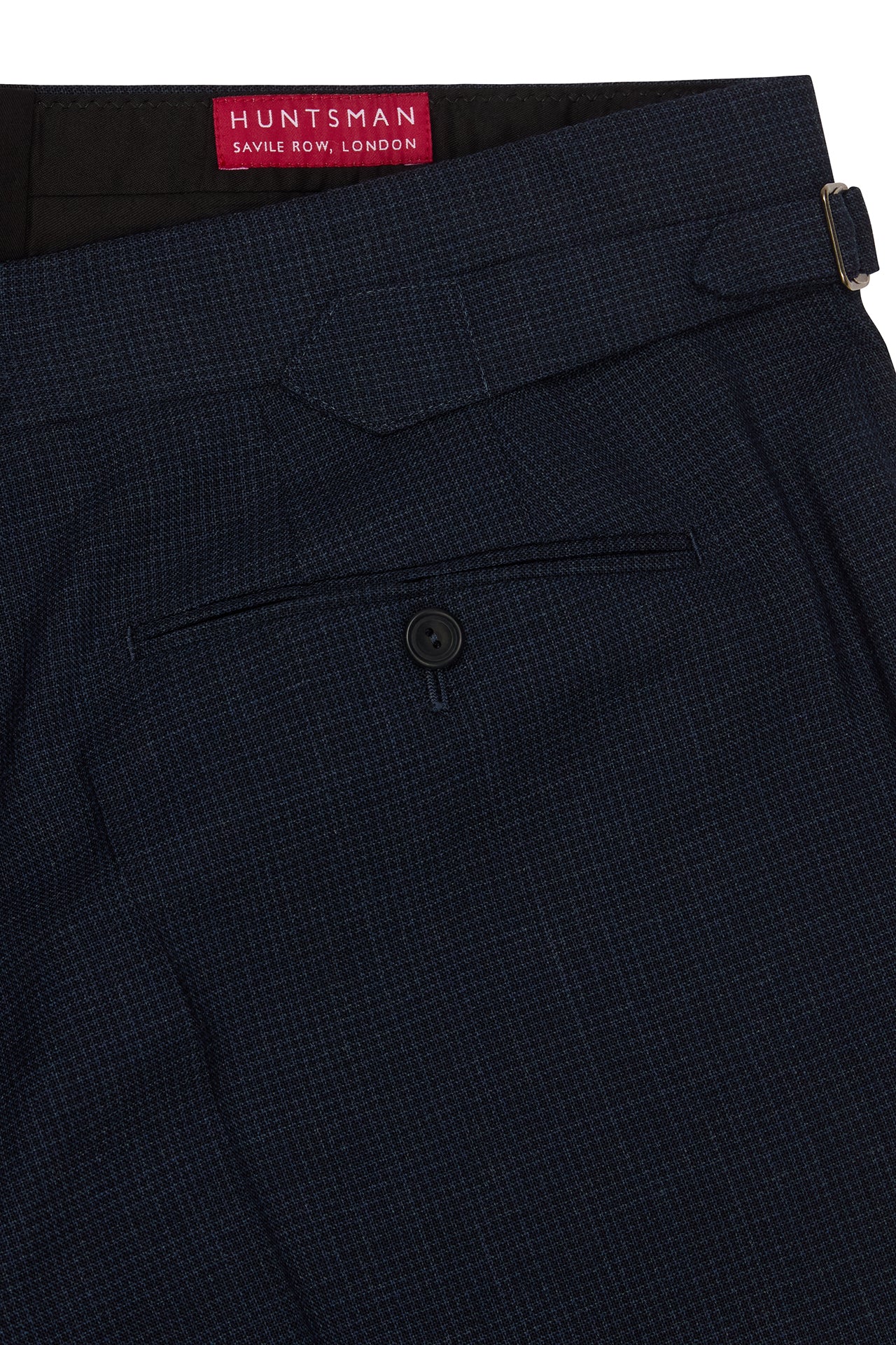 Indigo Micro Houndstooth Single Breasted Suit - Image 8