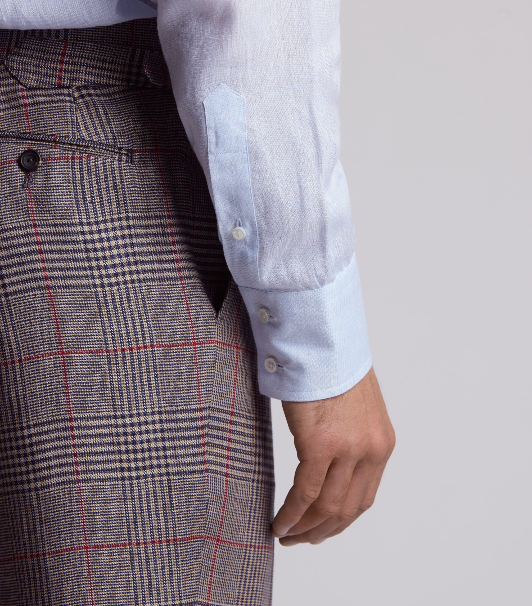 Light Blue Linen Shirt - Image 4