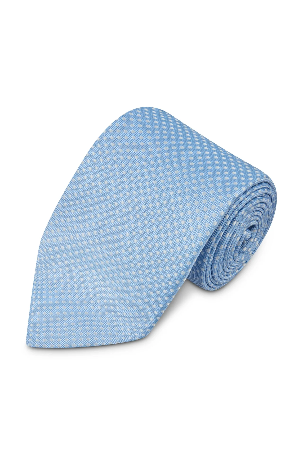 Micro Spot Silk Tie - Image 3