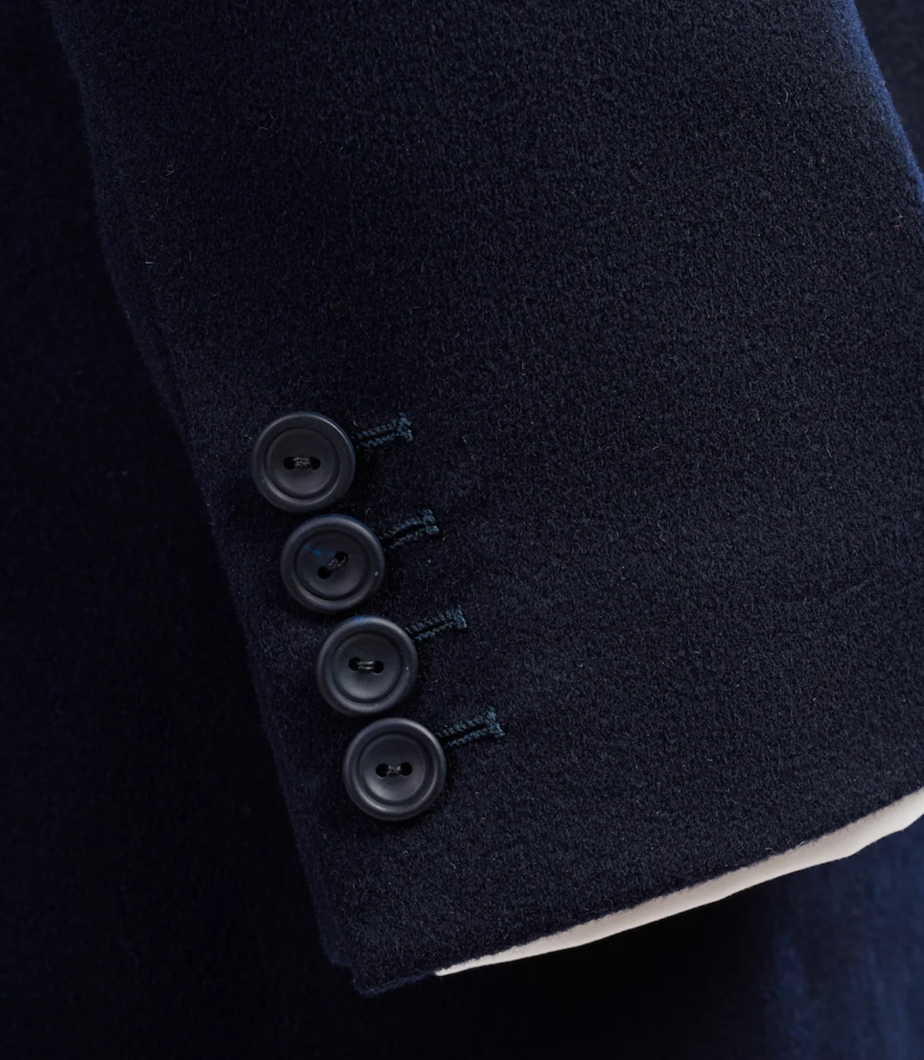 Midnight Cashmere Single Breasted Doeskin Jacket - Image 3