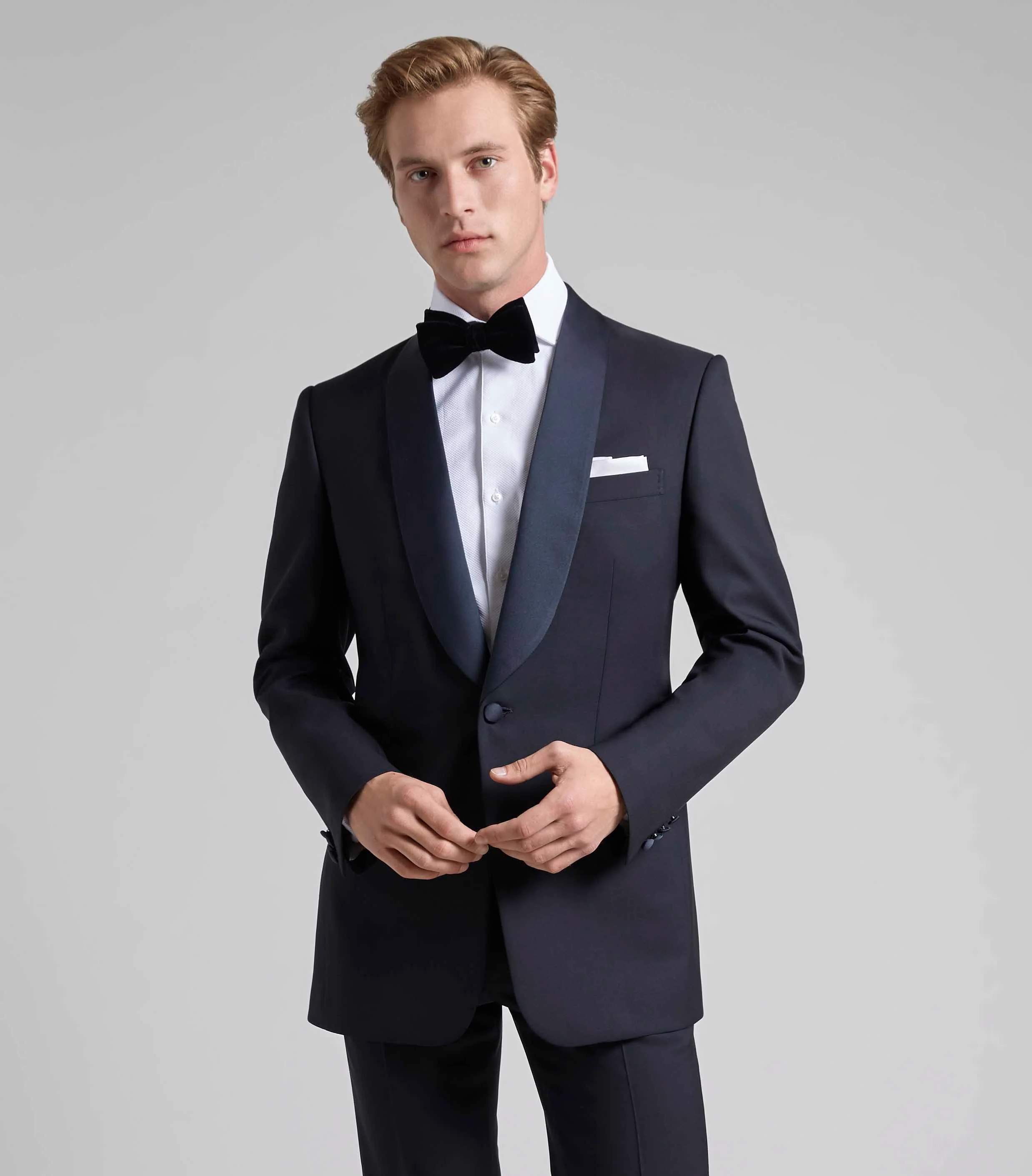 Midnight Wool/Mohair Single Breasted Dinner Suit - Image 3