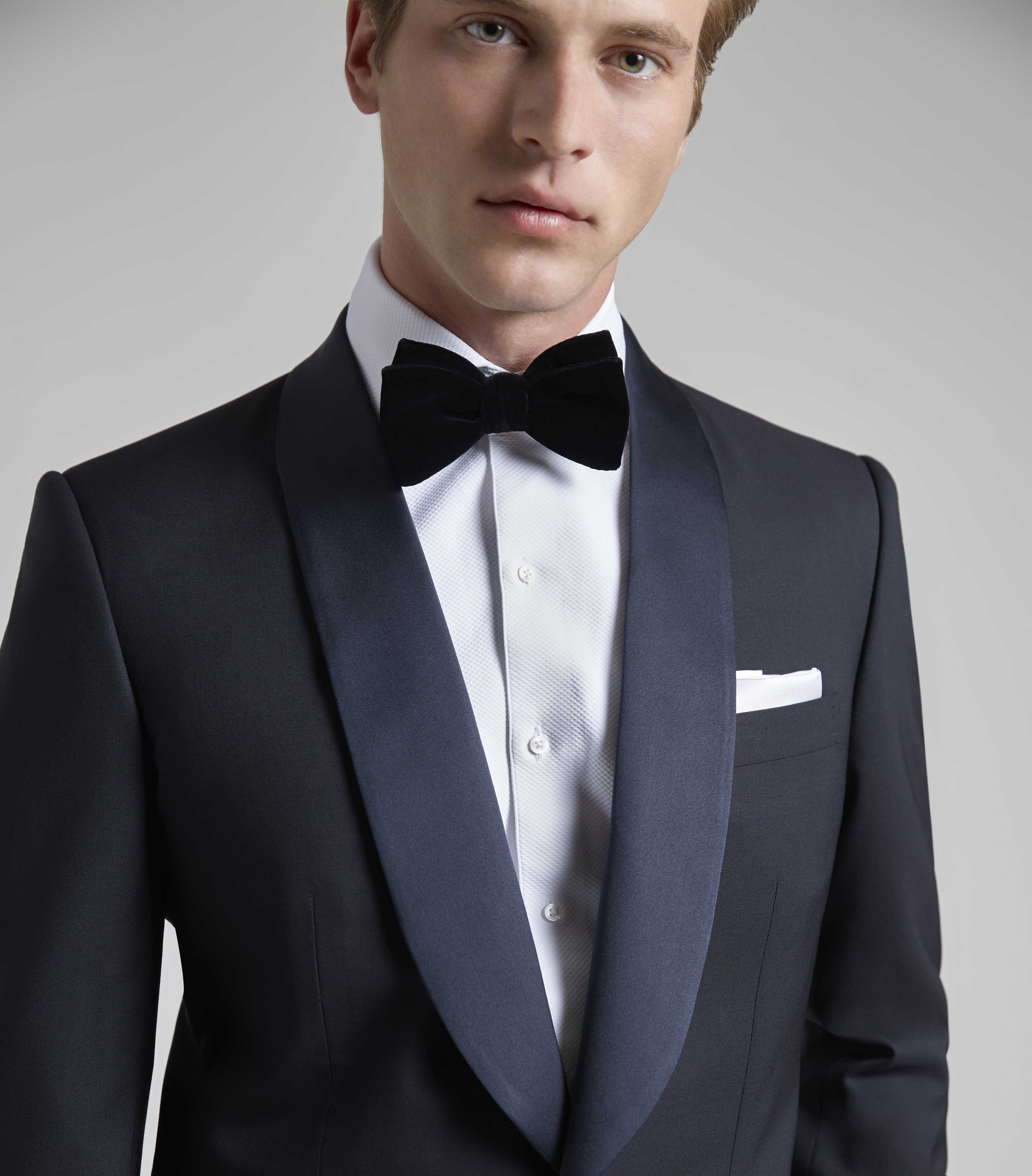 Midnight Wool/Mohair Single Breasted Dinner Suit - Image 4
