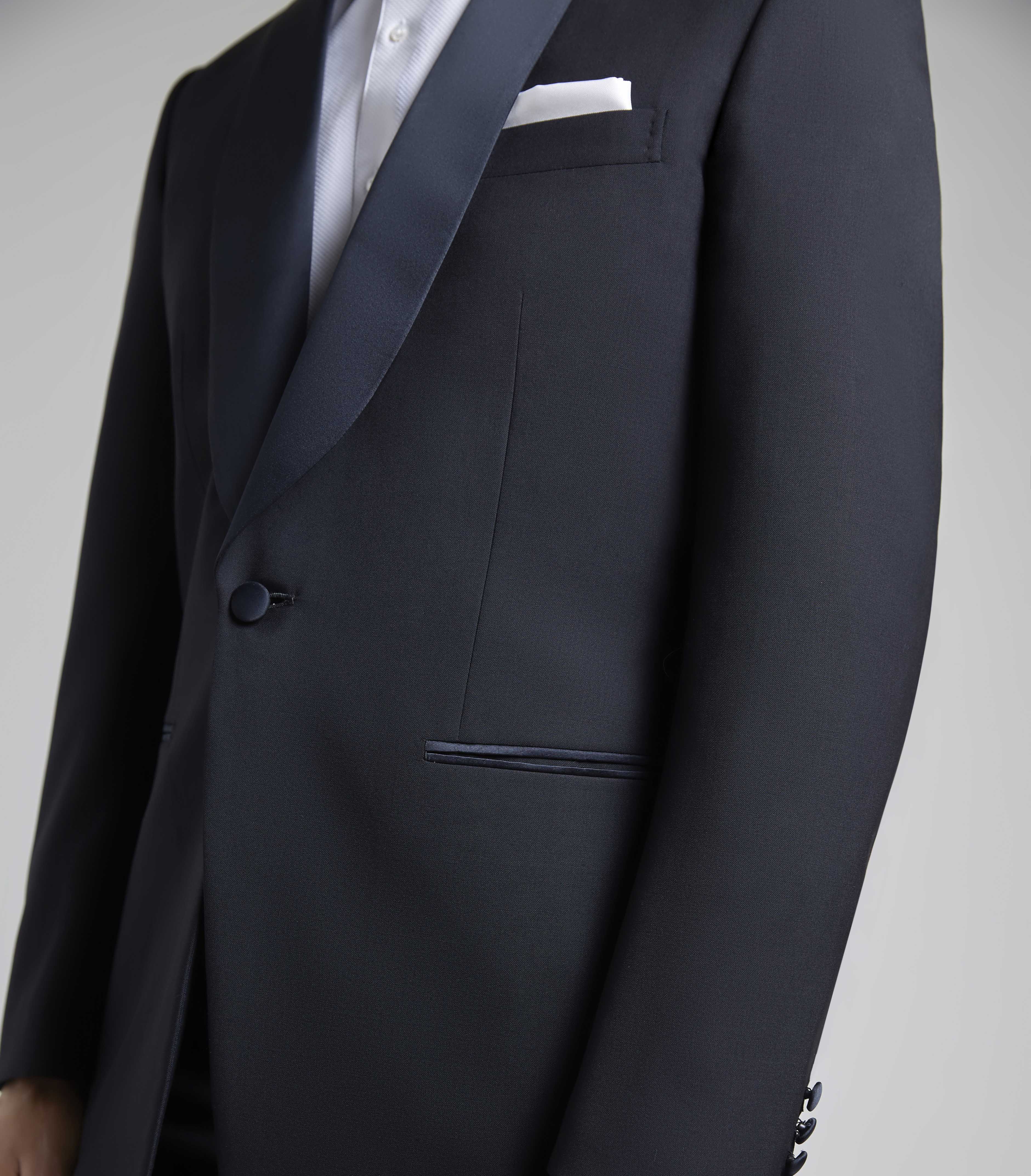 Midnight Wool/Mohair Single Breasted Dinner Suit - Image 5