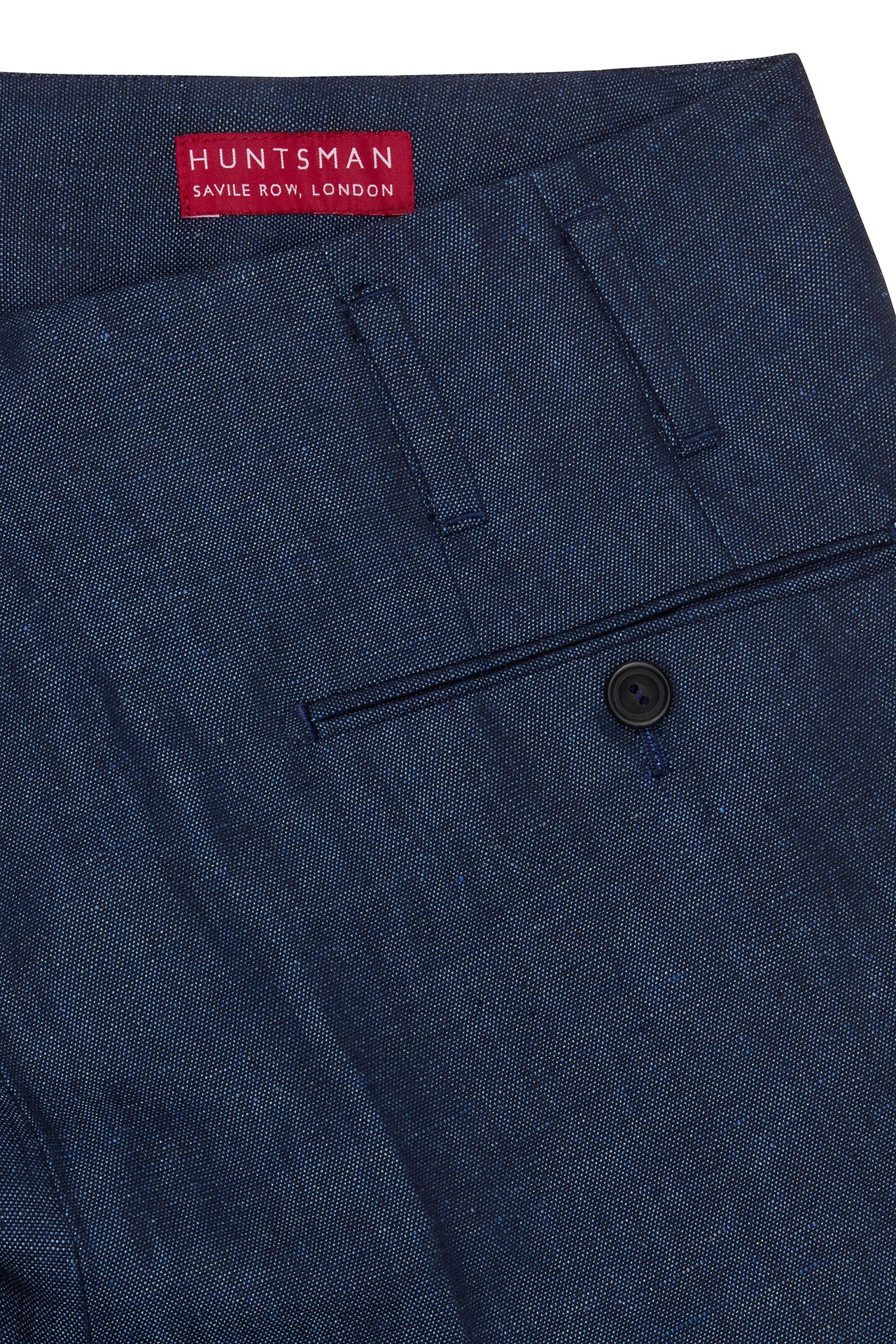 Navy Cotton/Linen Hollywood Trouser - Image 4