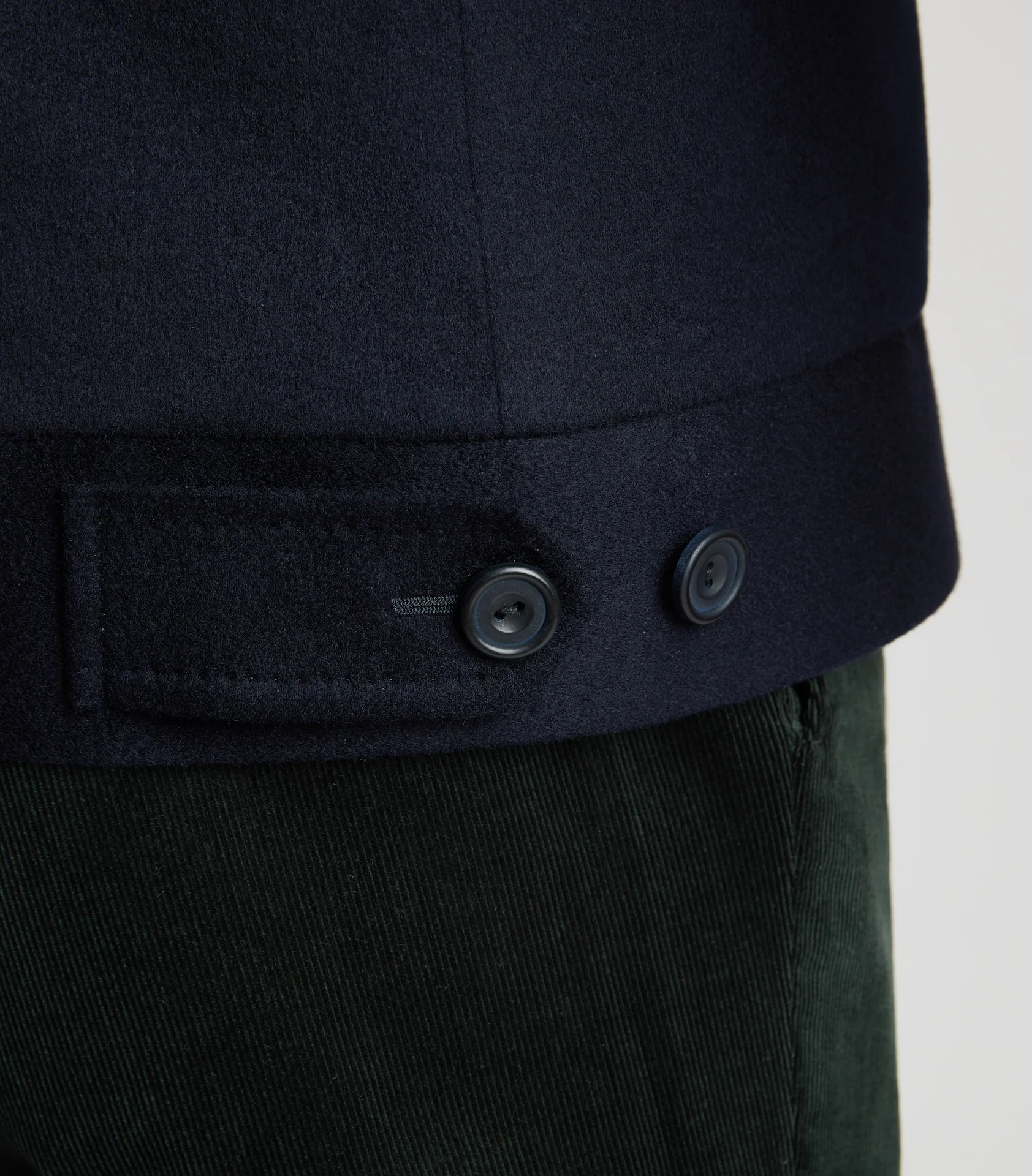 Navy Doeskin Harrington Jacket - Image 7