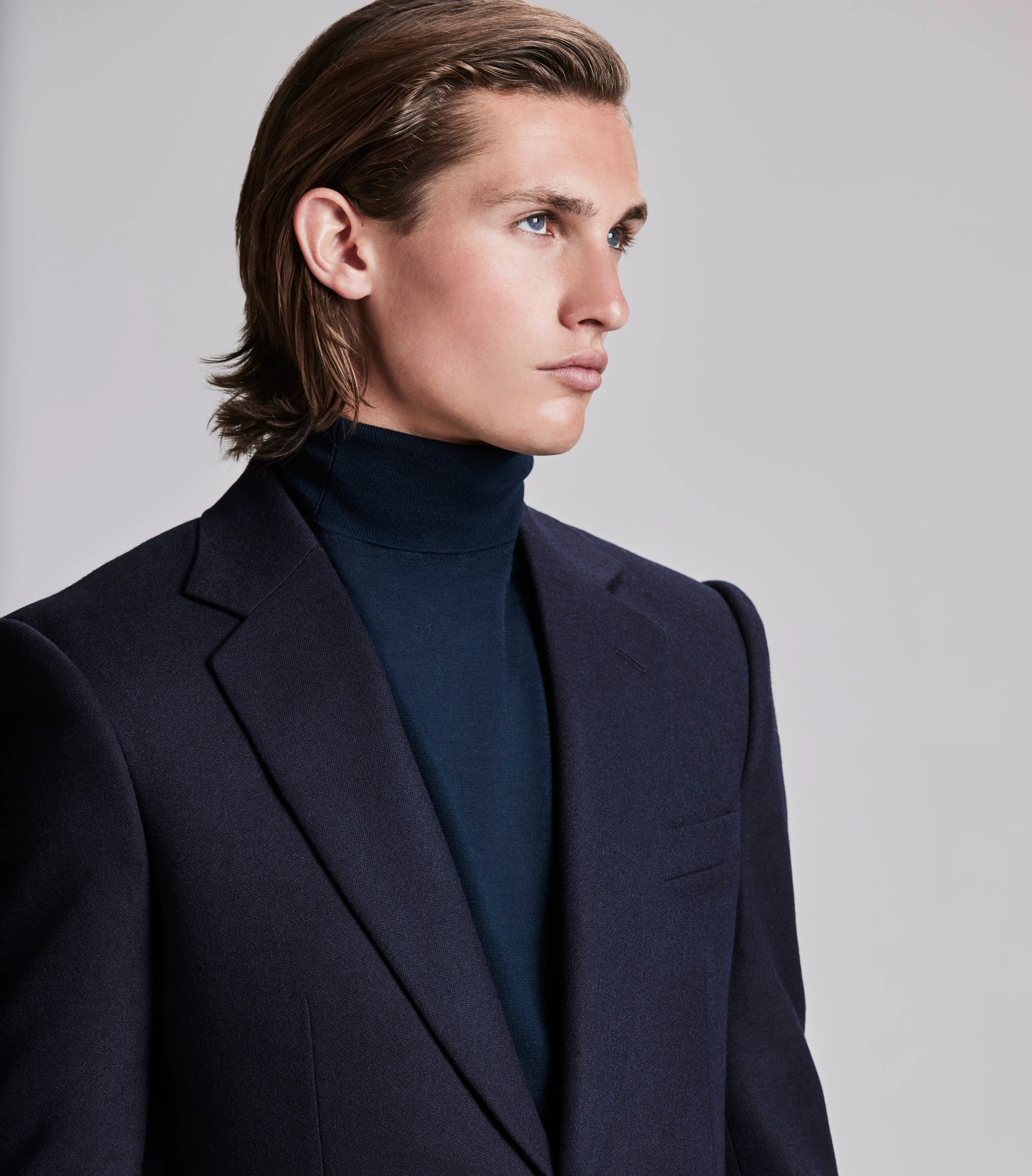 Navy Fearnought Wool Blazer - Image 4