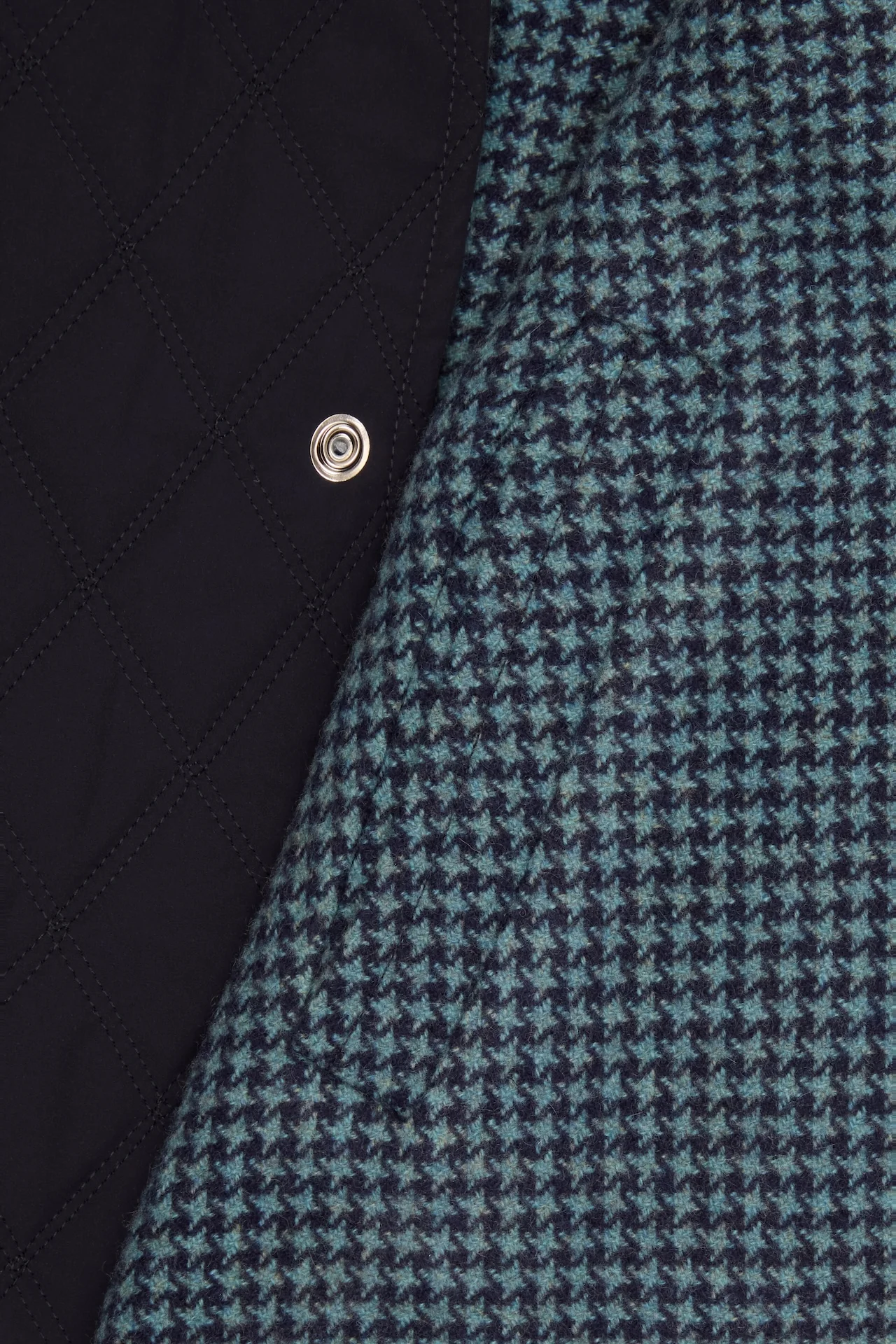 Navy Quilted Cashmere Lined Gilet - Image 4