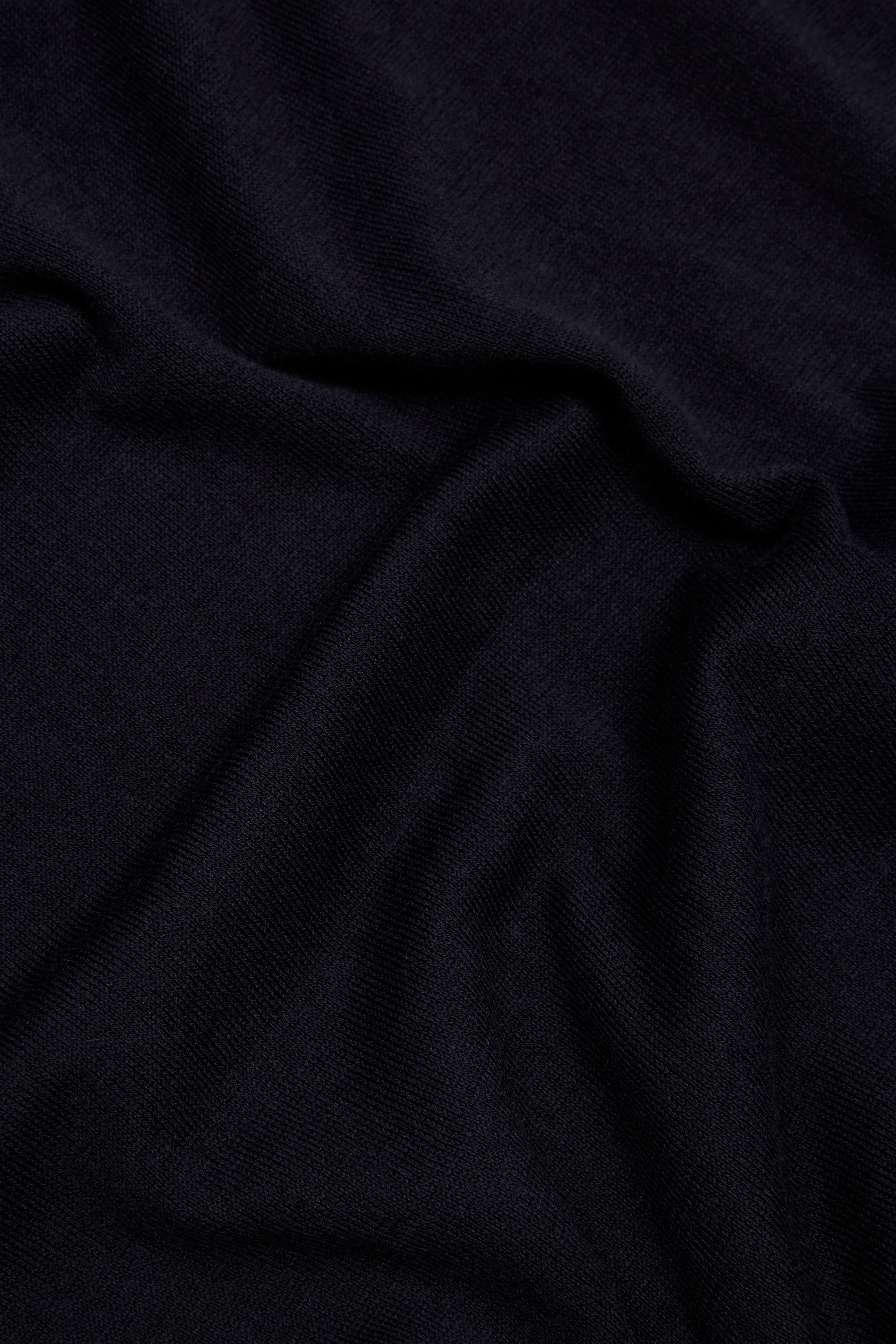 Navy Sea Island Cotton Crew Neck T-Shirt - Image 3