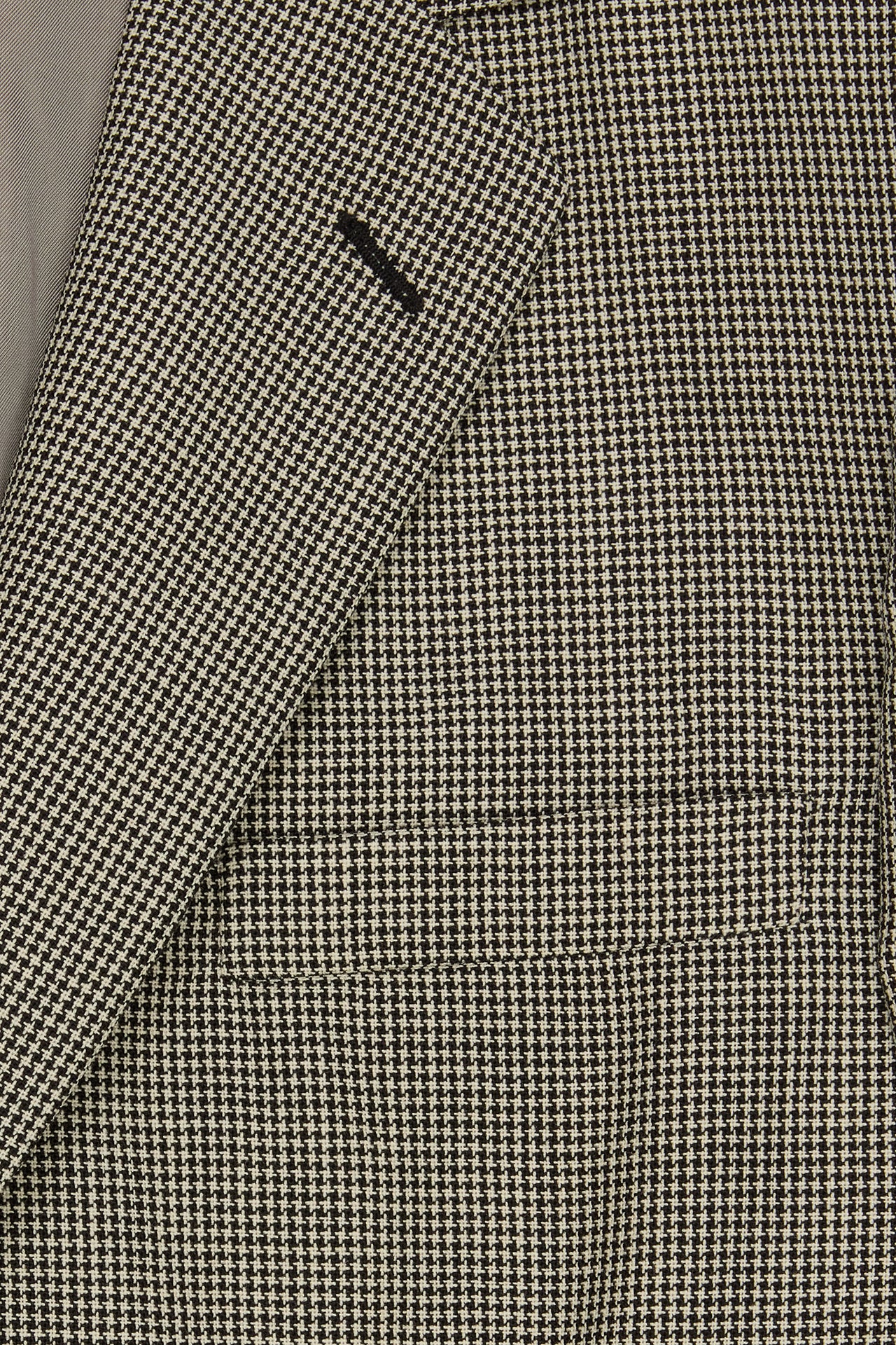 Black/White Micro Puppytooth Single Breasted Suit - Image 3
