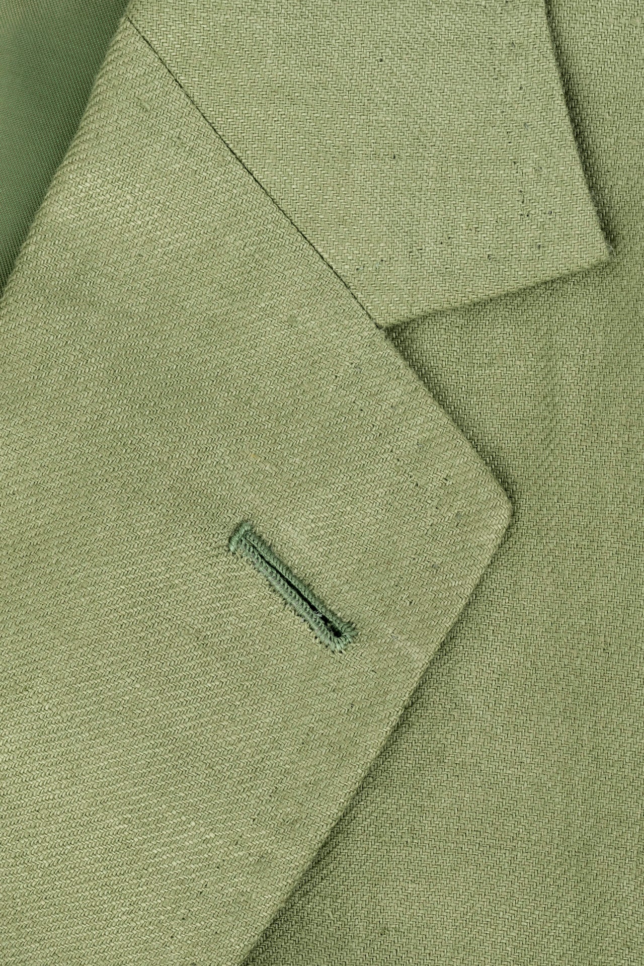 Sea Green Linen Single Breasted Patch Pocket Jacket - Image 3