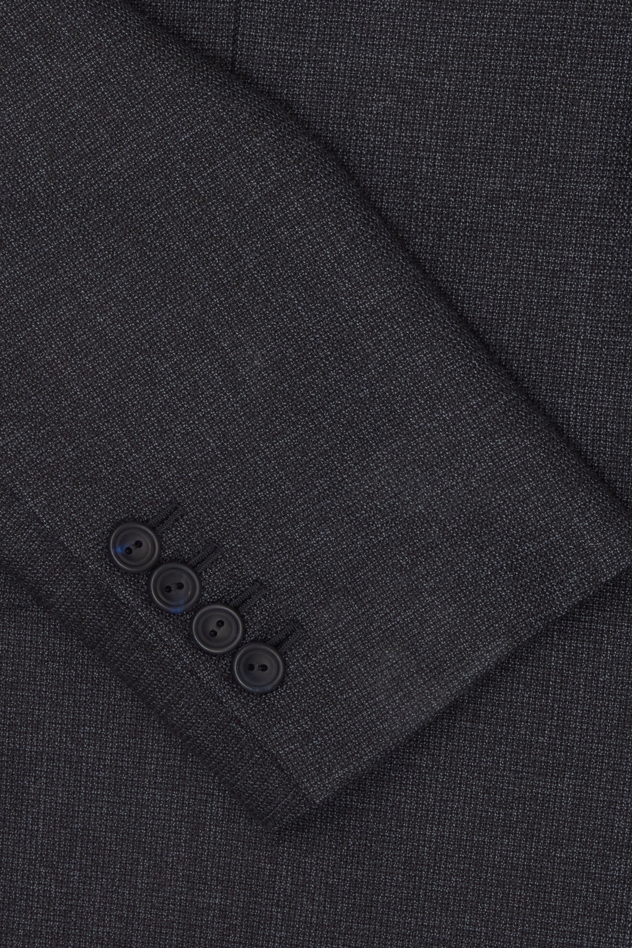 Navy Semi Plain Single Breasted Suit - Image 5
